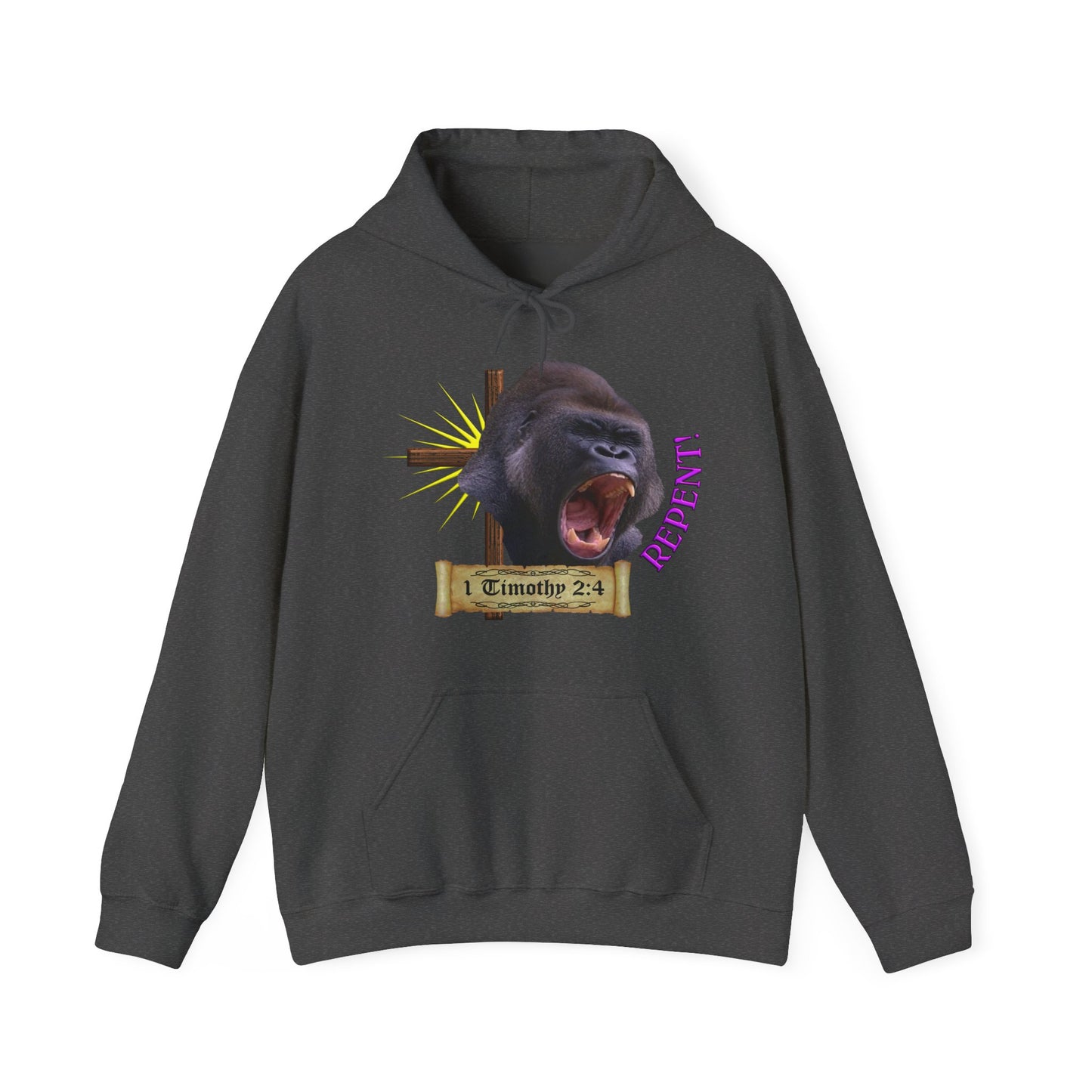 Repent - Gorilla Hooded Sweatshirt