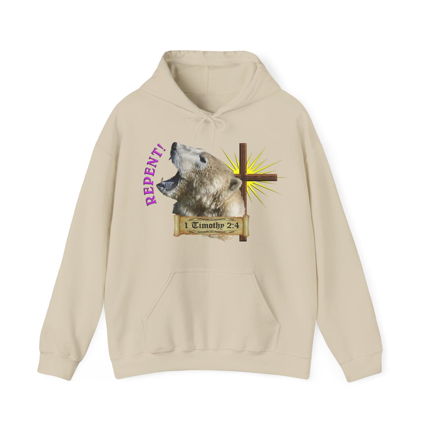 Repent - Polar Bear Hooded Sweatshirt