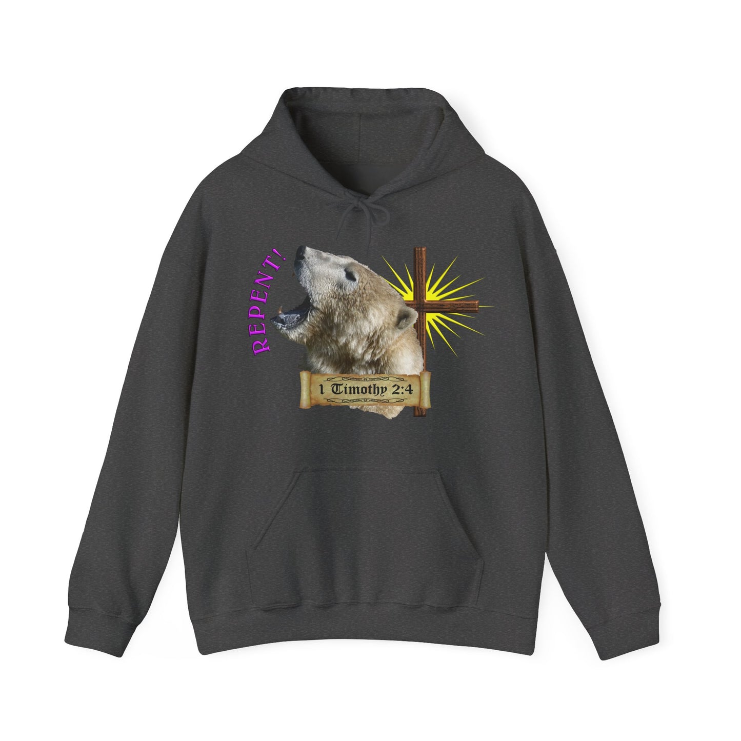 Repent - Polar Bear Hooded Sweatshirt