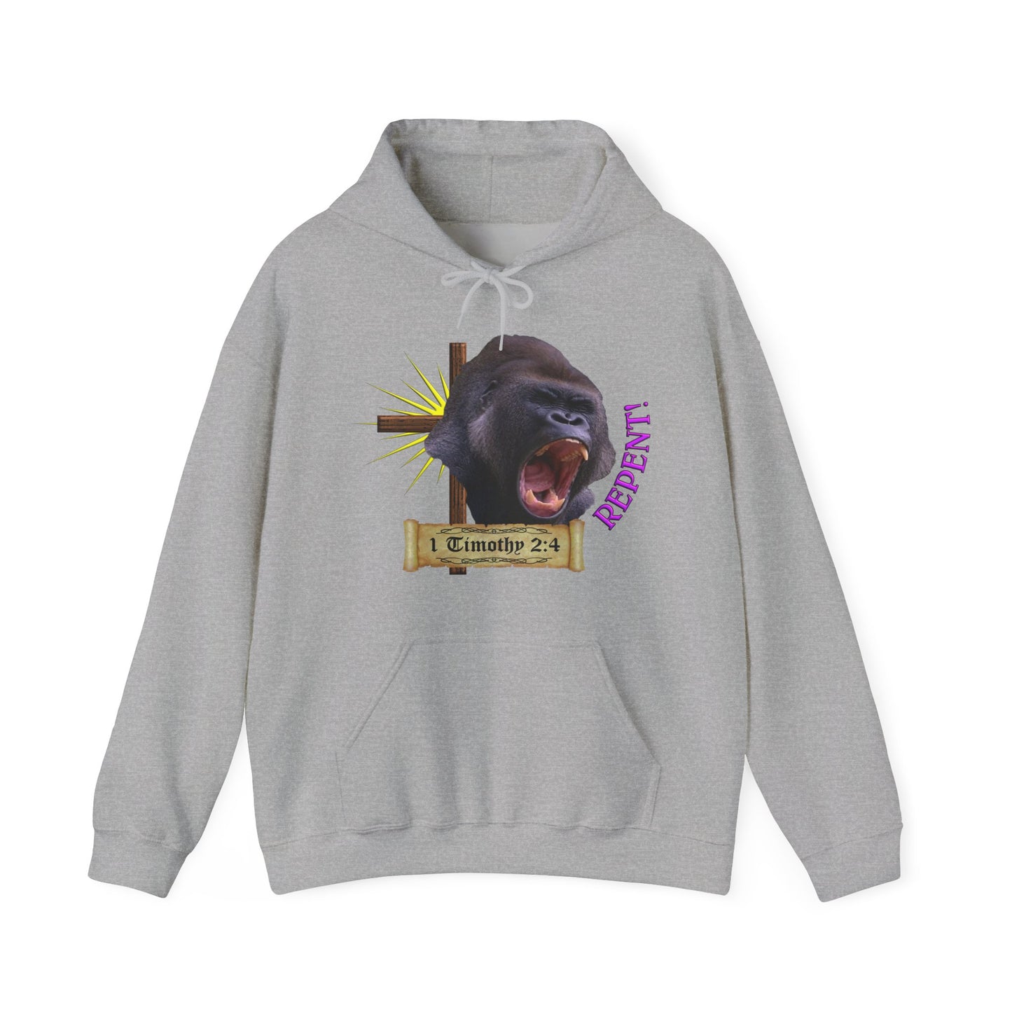 Repent - Gorilla Hooded Sweatshirt