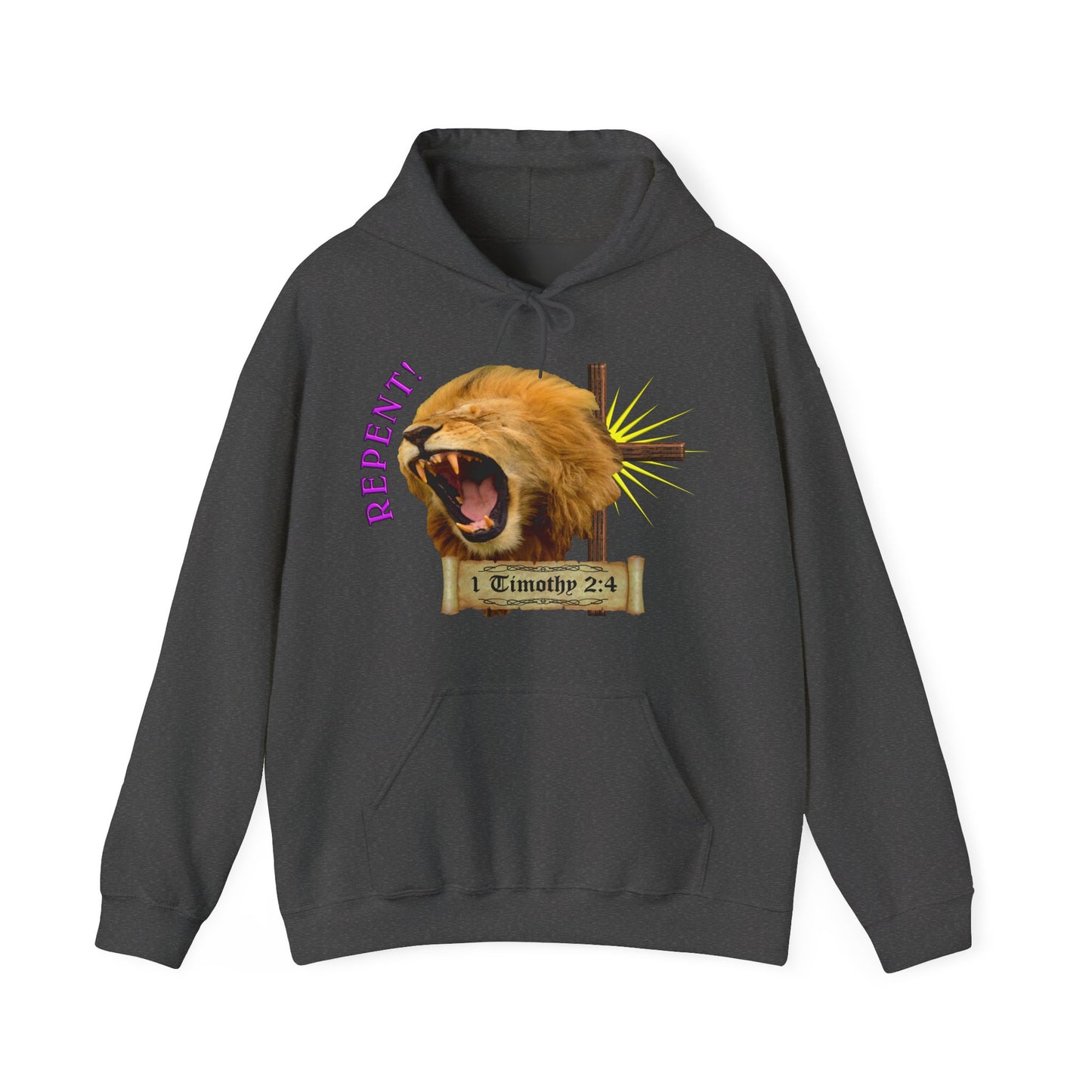 Repent - Lion Hooded Sweatshirt