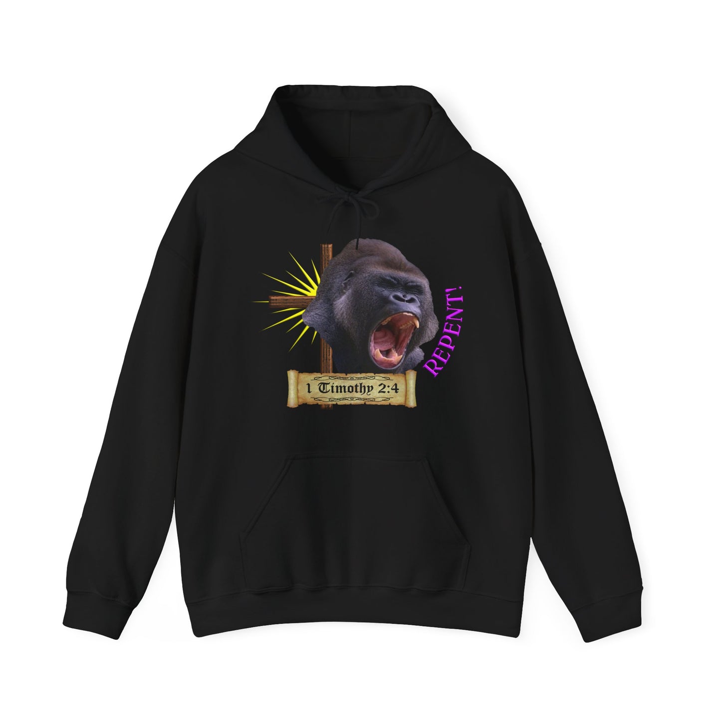 Repent - Gorilla Hooded Sweatshirt