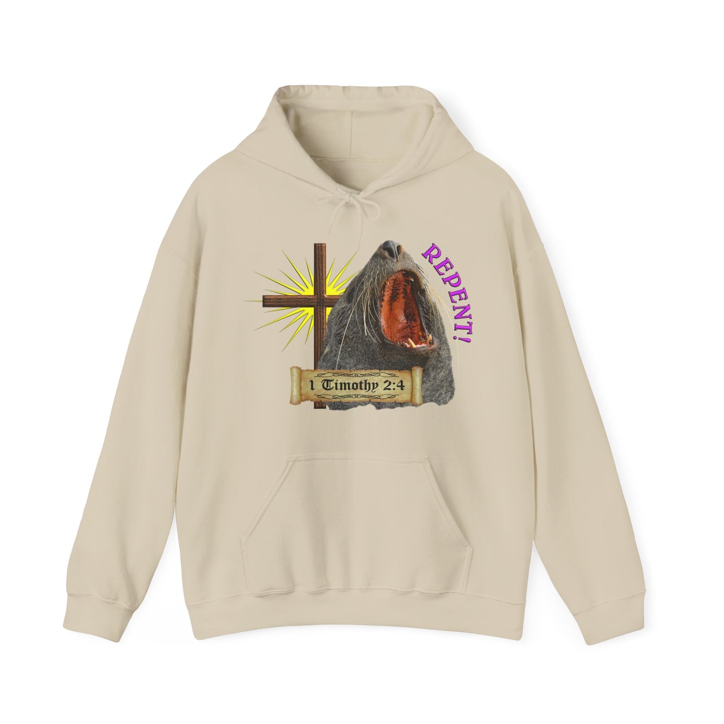 Repent - Seal Hooded Sweatshirt