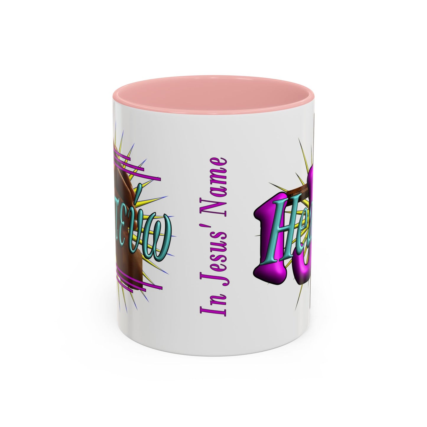 In Jesus Name - Healing - Accent Coffee Mug, 11oz