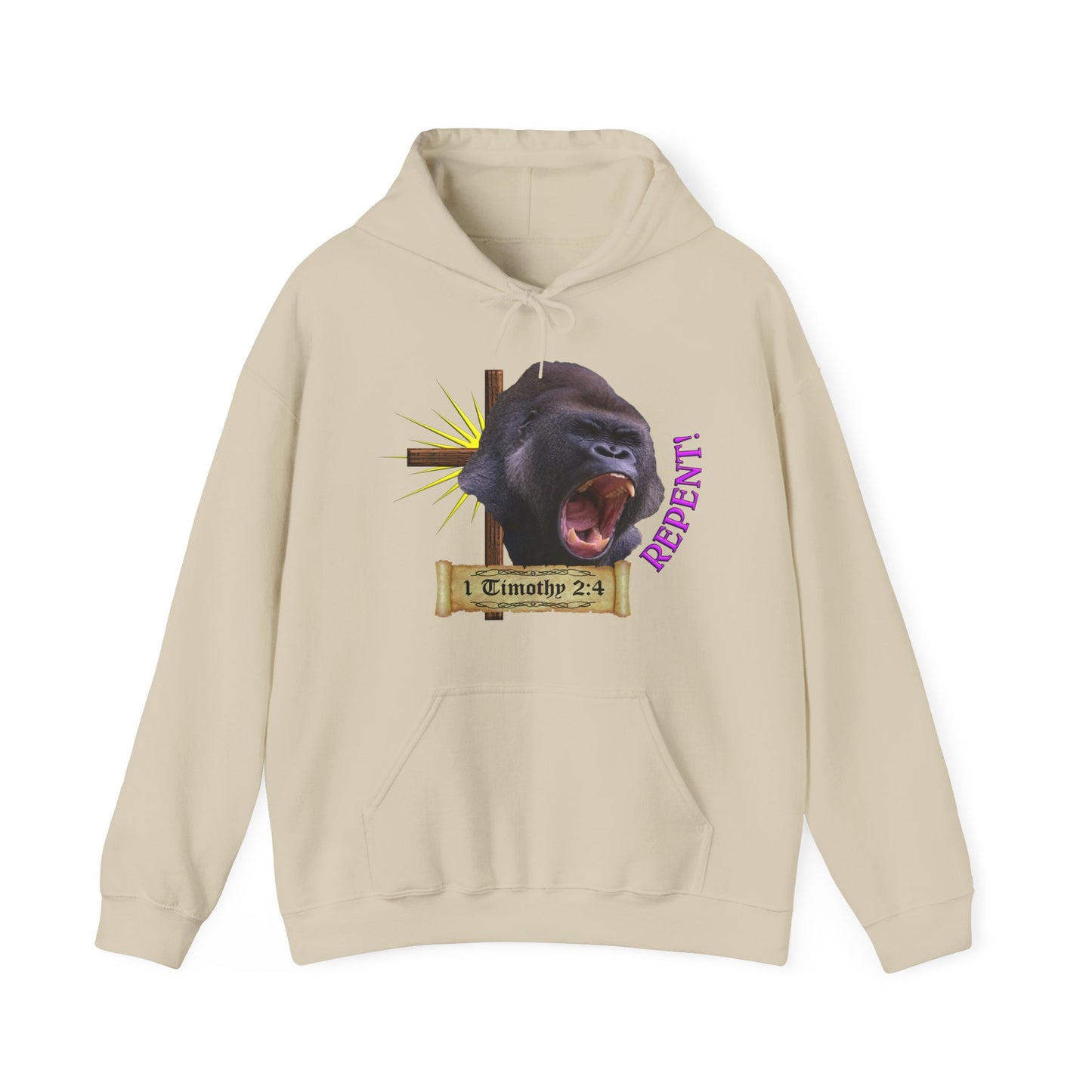 Repent - Gorilla Hooded Sweatshirt