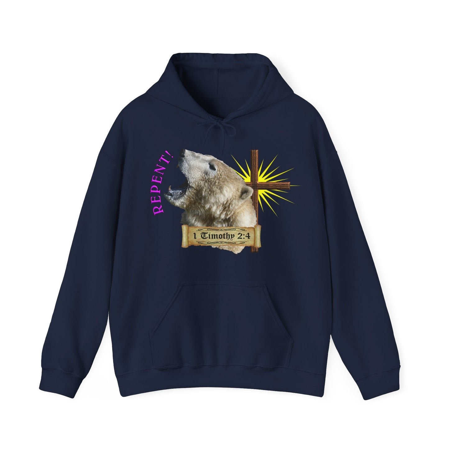 Repent - Polar Bear Hooded Sweatshirt