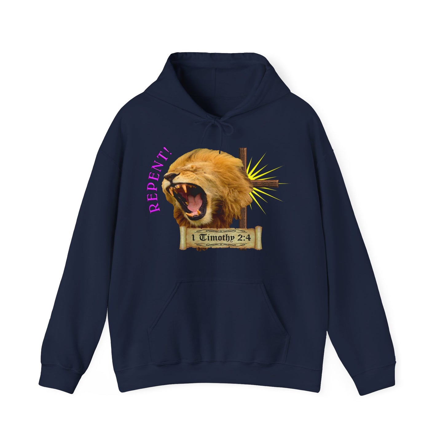 Repent - Lion Hooded Sweatshirt