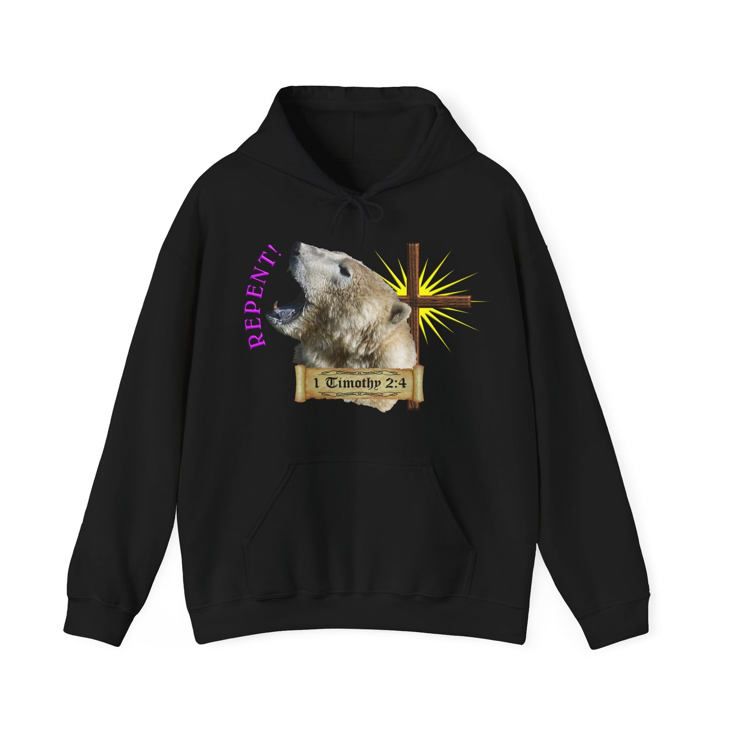 Repent - Polar Bear Hooded Sweatshirt