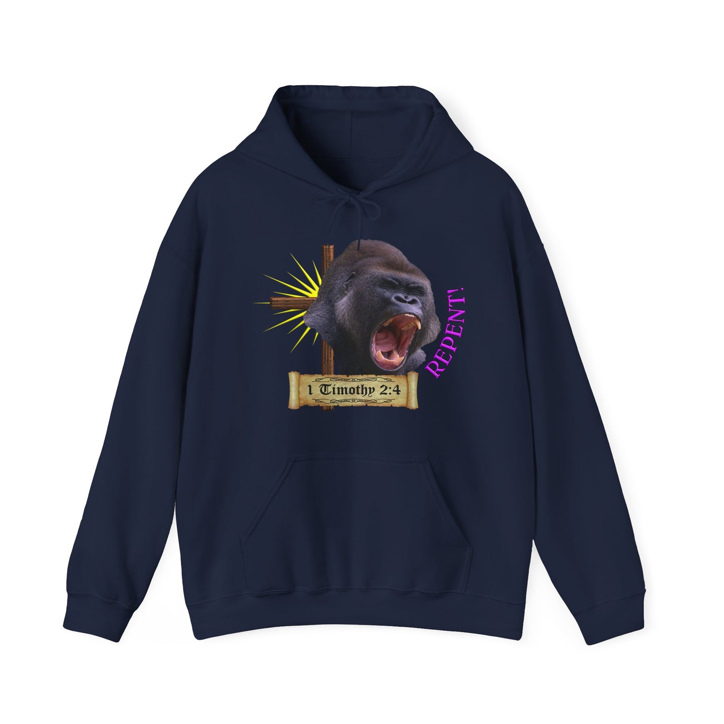 Repent - Gorilla Hooded Sweatshirt