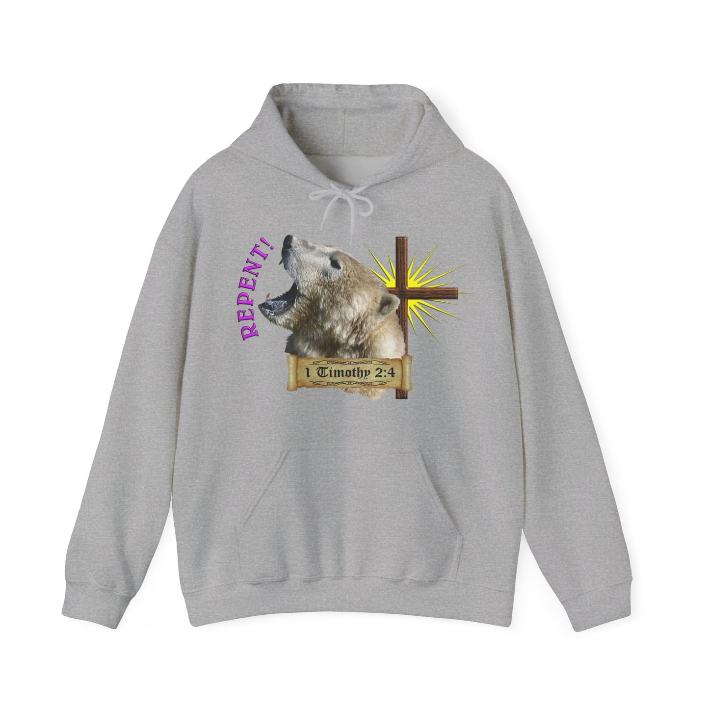 Repent - Polar Bear Hooded Sweatshirt