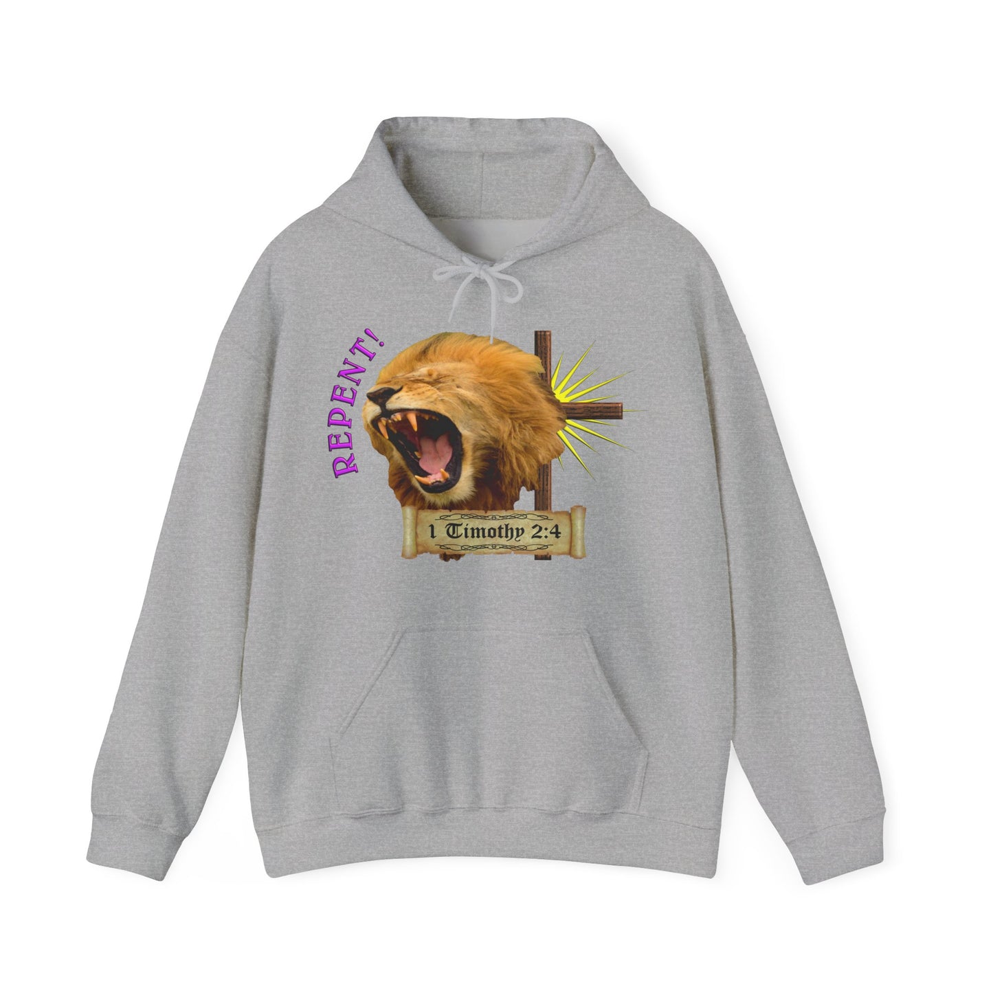 Repent - Lion Hooded Sweatshirt