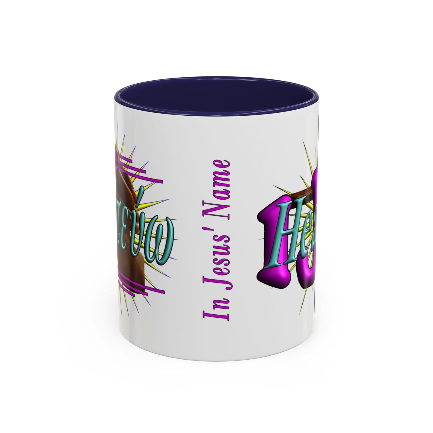 In Jesus Name - Healing - Accent Coffee Mug, 11oz