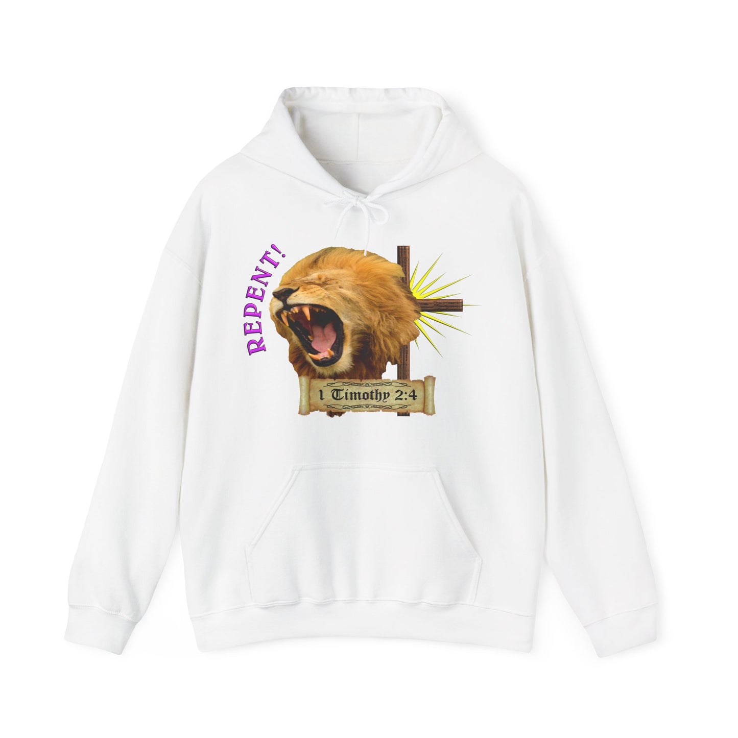 Repent - Lion Hooded Sweatshirt