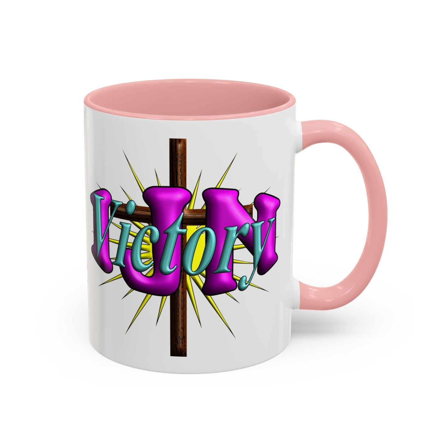 In Jesus Name - Victory - Accent Coffee Mug, 11oz