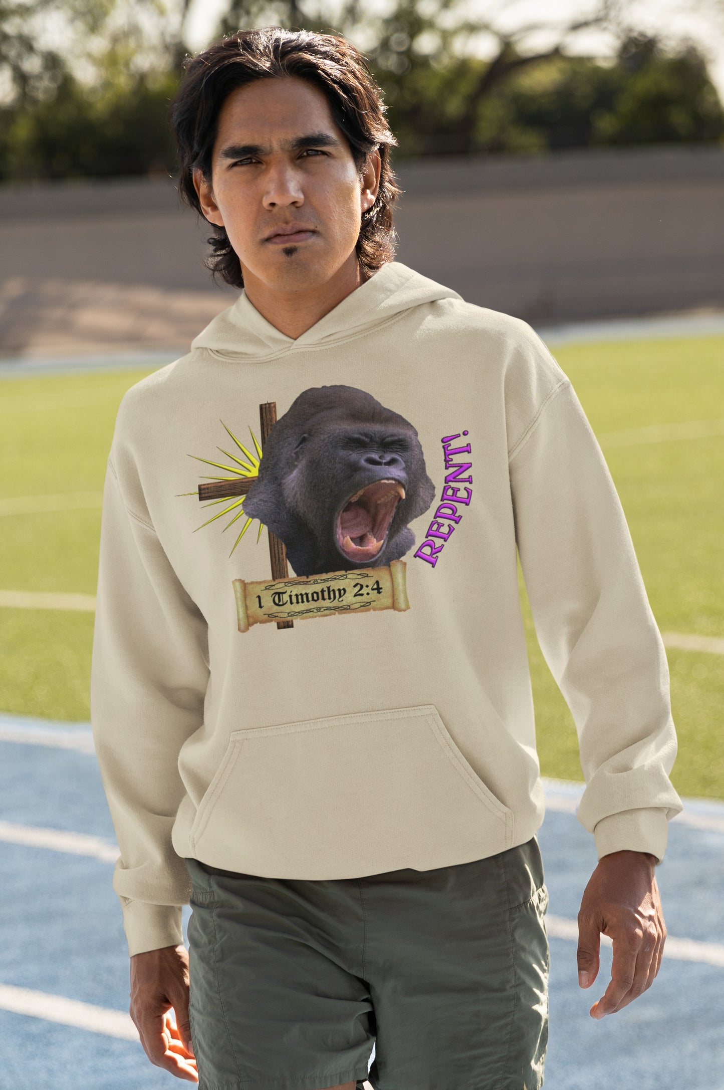 Repent - Gorilla Hooded Sweatshirt