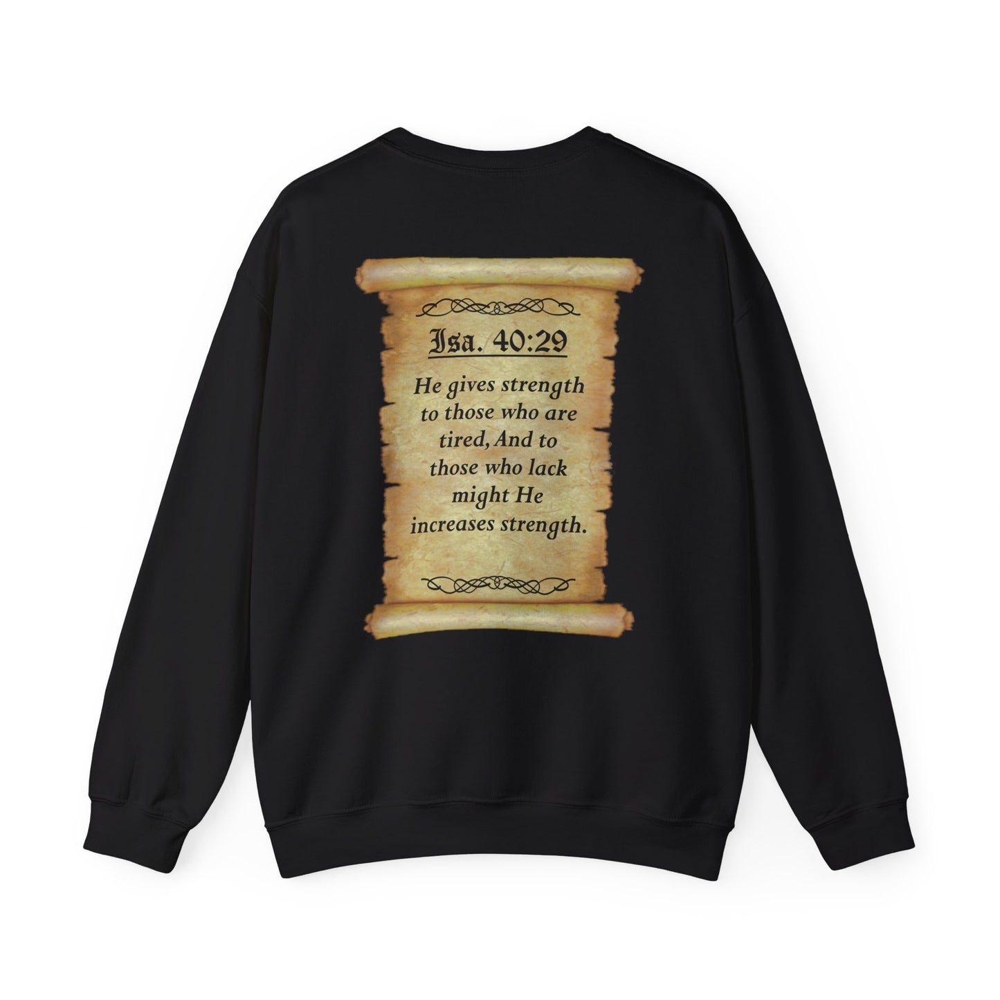 Verses - Isa 40:29 - Crewneck Sweatshirt