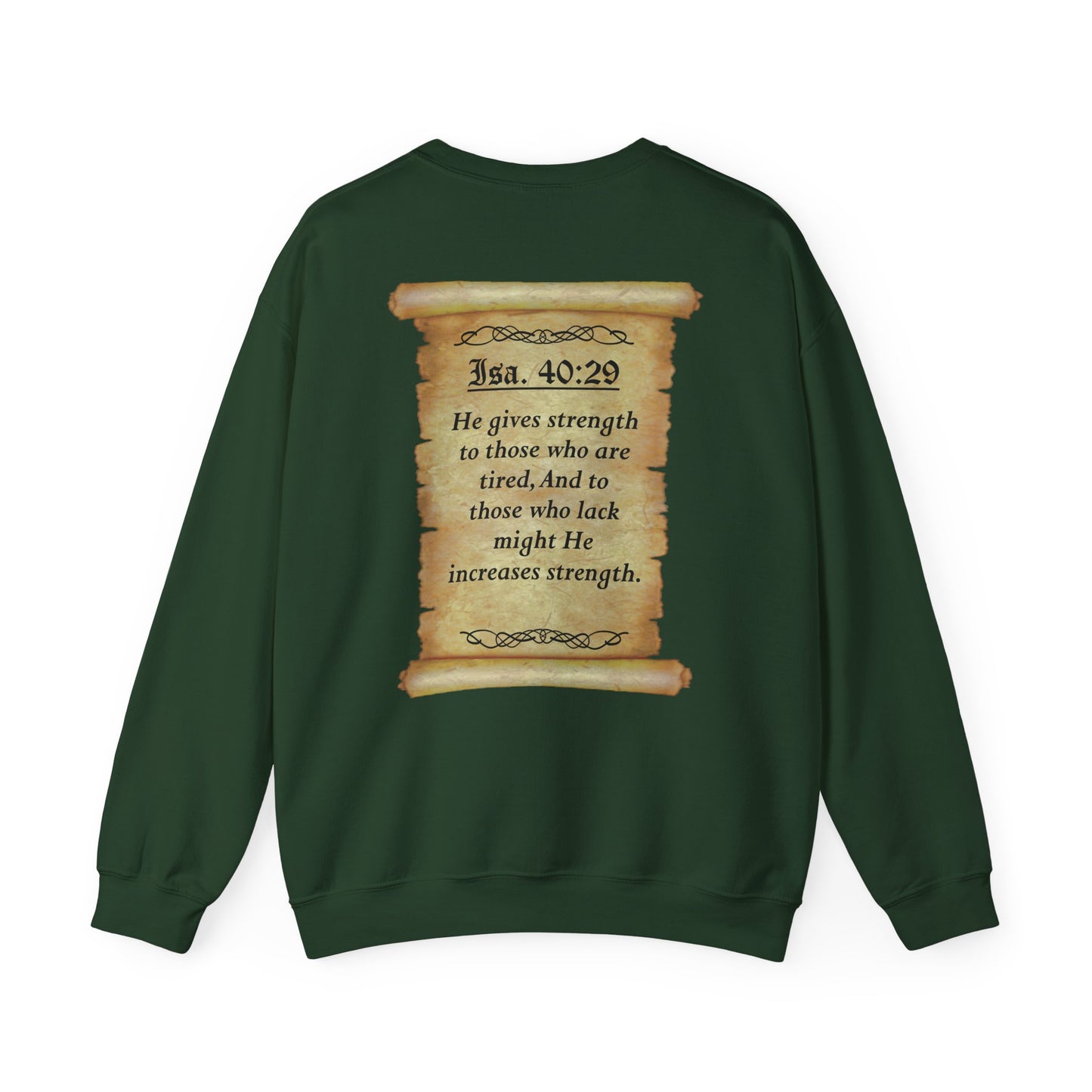 Verses - Isa 40:29 - Crewneck Sweatshirt