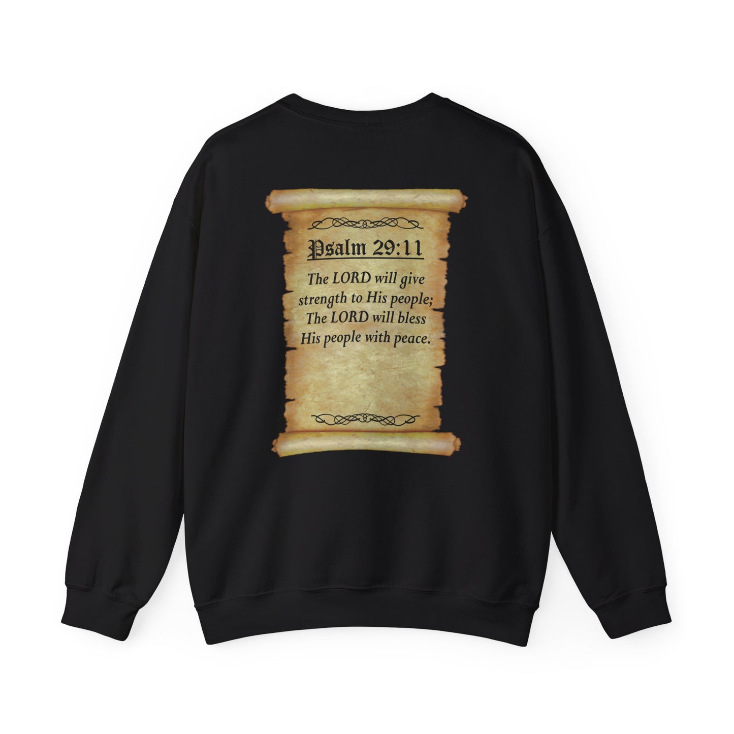 Verses - Psa 29:11 - Crewneck Sweatshirt