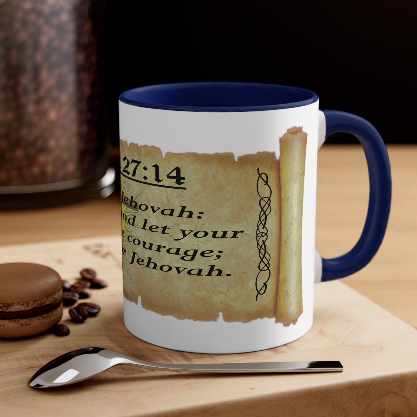 Verses - Psa. 27:14 - Accent Coffee Mug, 11oz