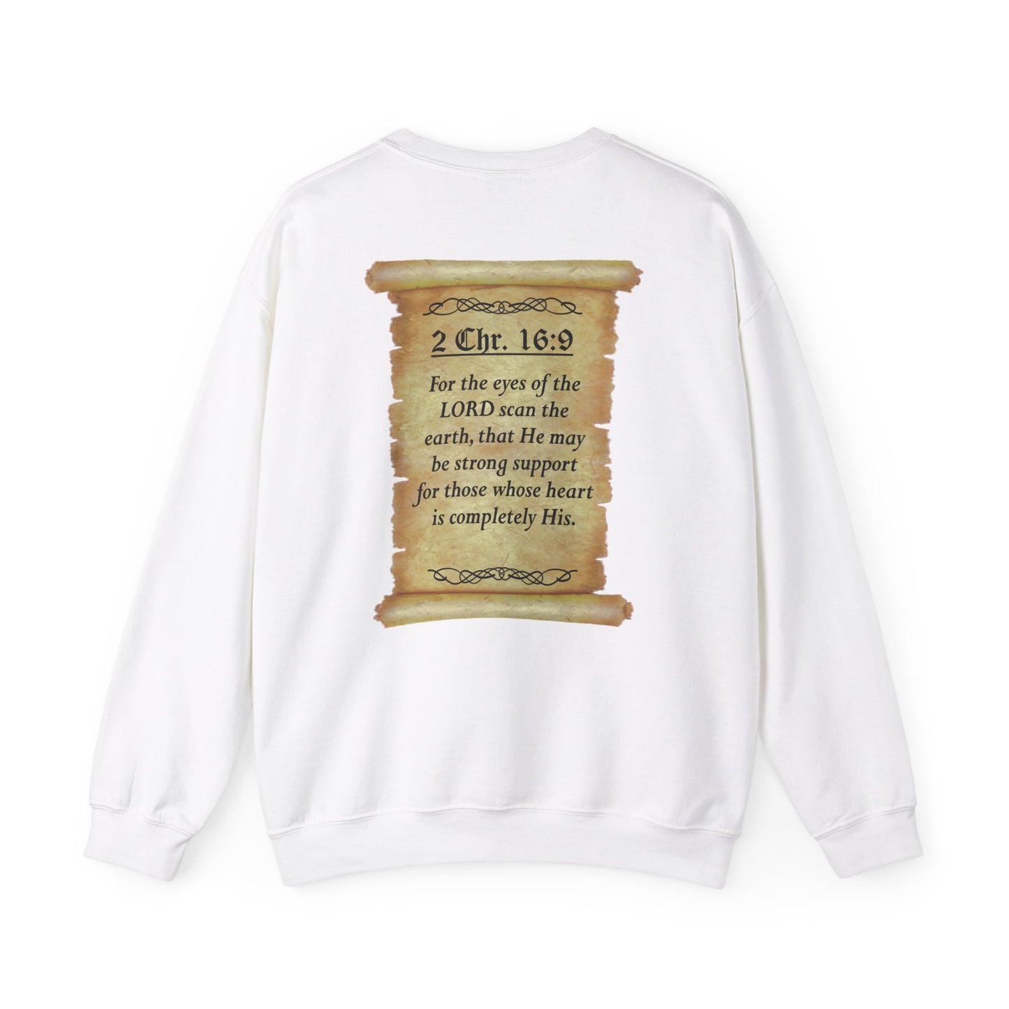 Verses - 2 Chr. 16:9 - Crewneck Sweatshirt