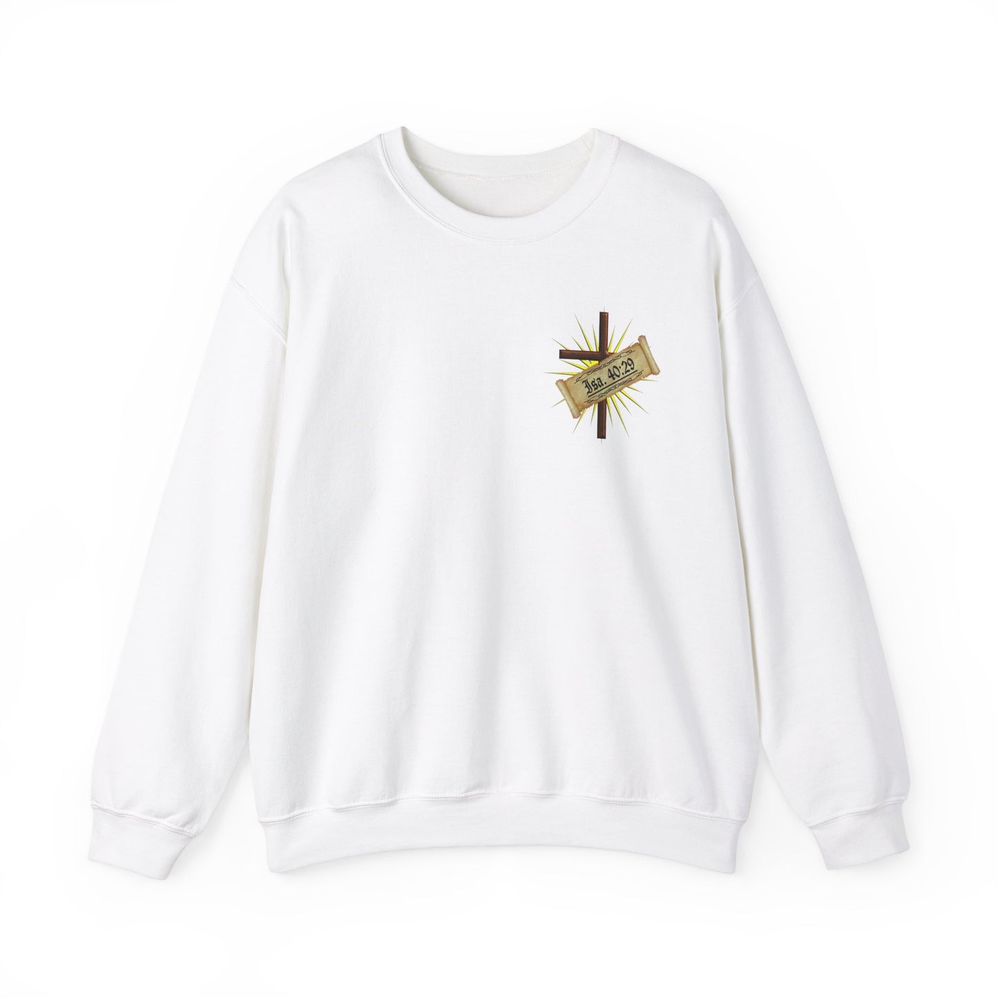 Verses - Isa 40:29 - Crewneck Sweatshirt