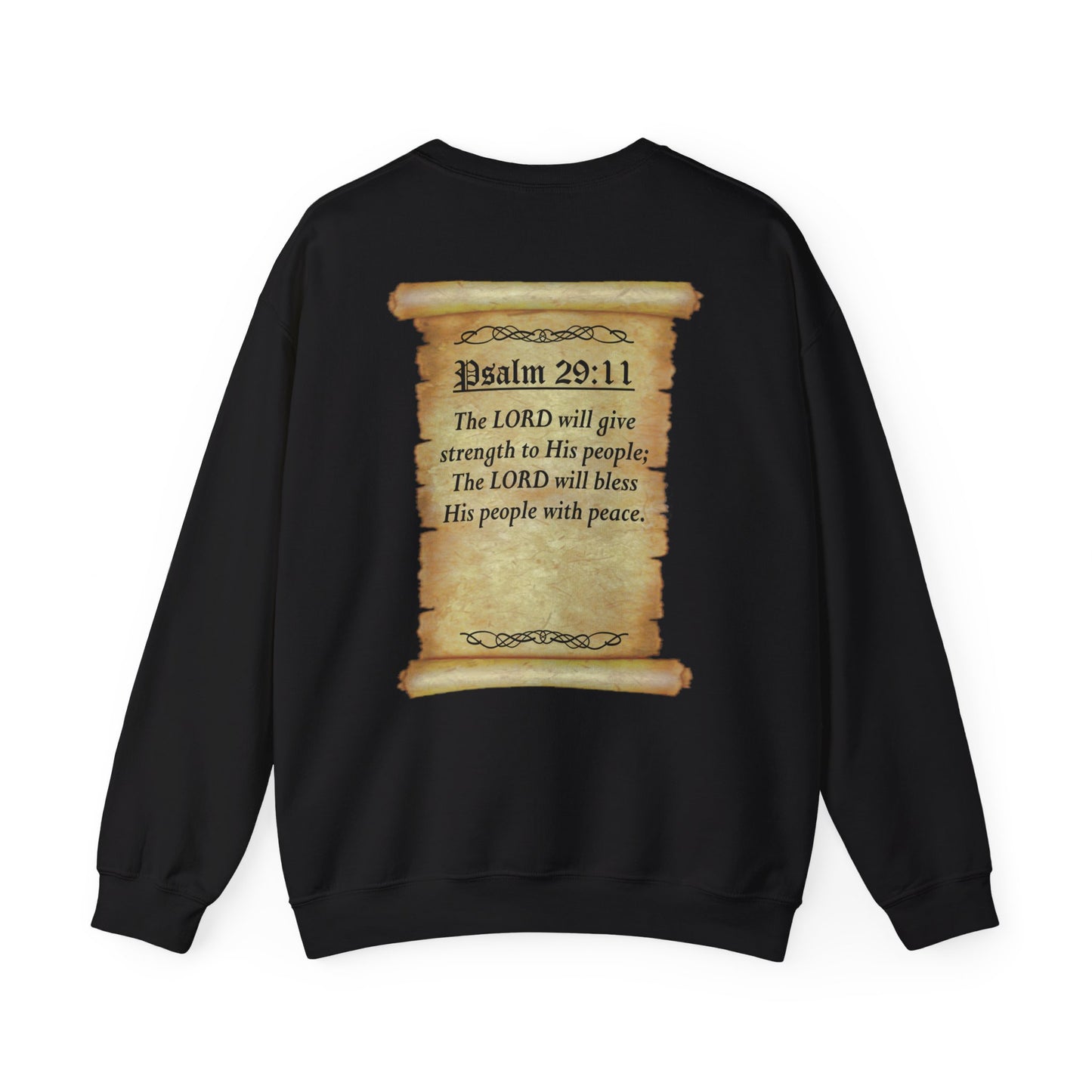 Verses - Psa 29:11 - Crewneck Sweatshirt