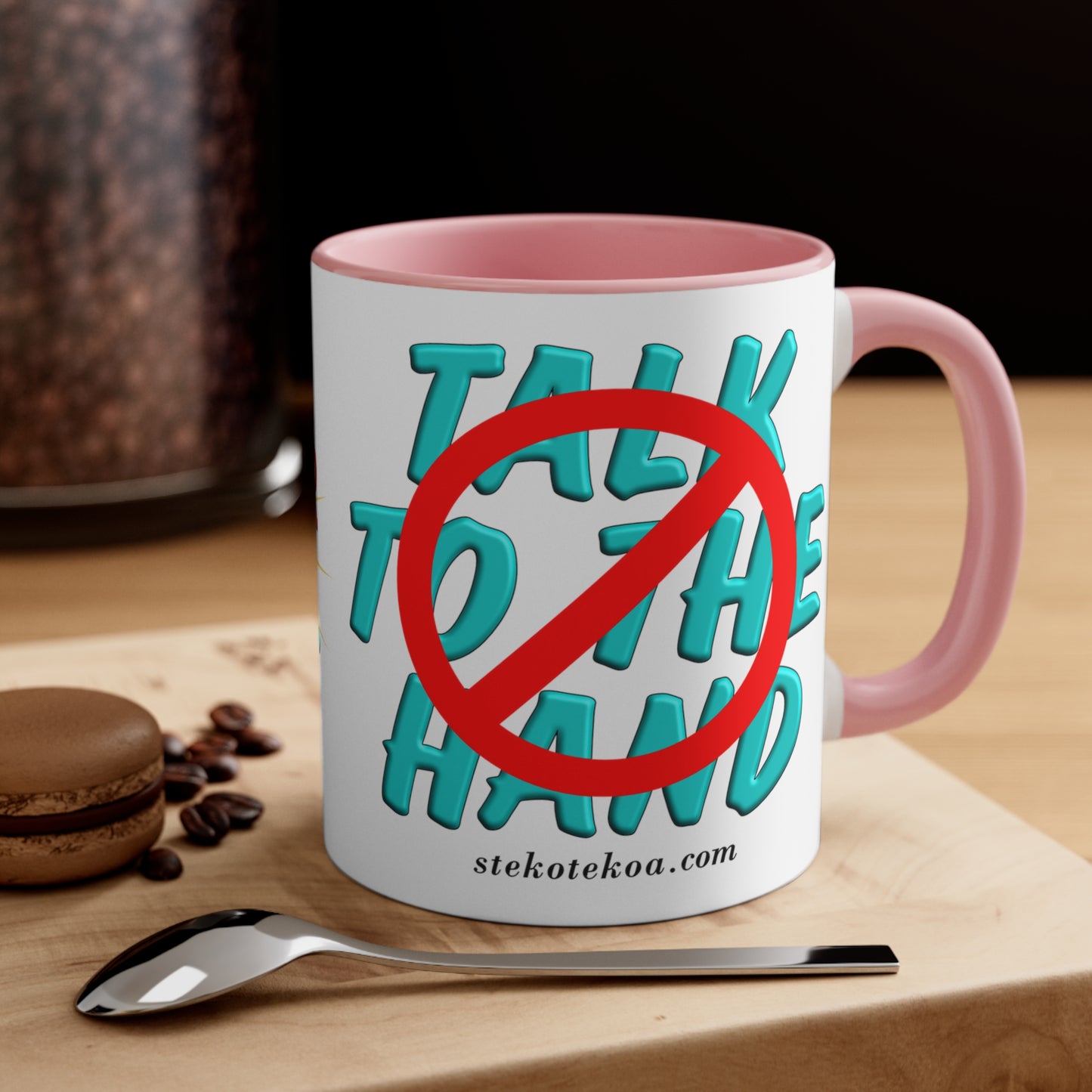 GNS - Talk to Hand - Accent Coffee Mug, 11oz