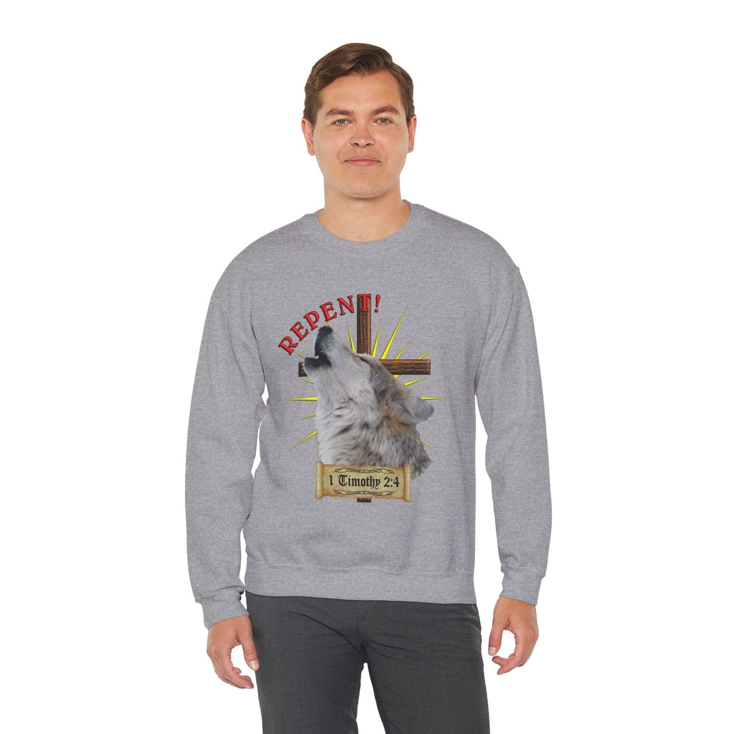 Repent - Wolf - Crewneck Sweatshirt