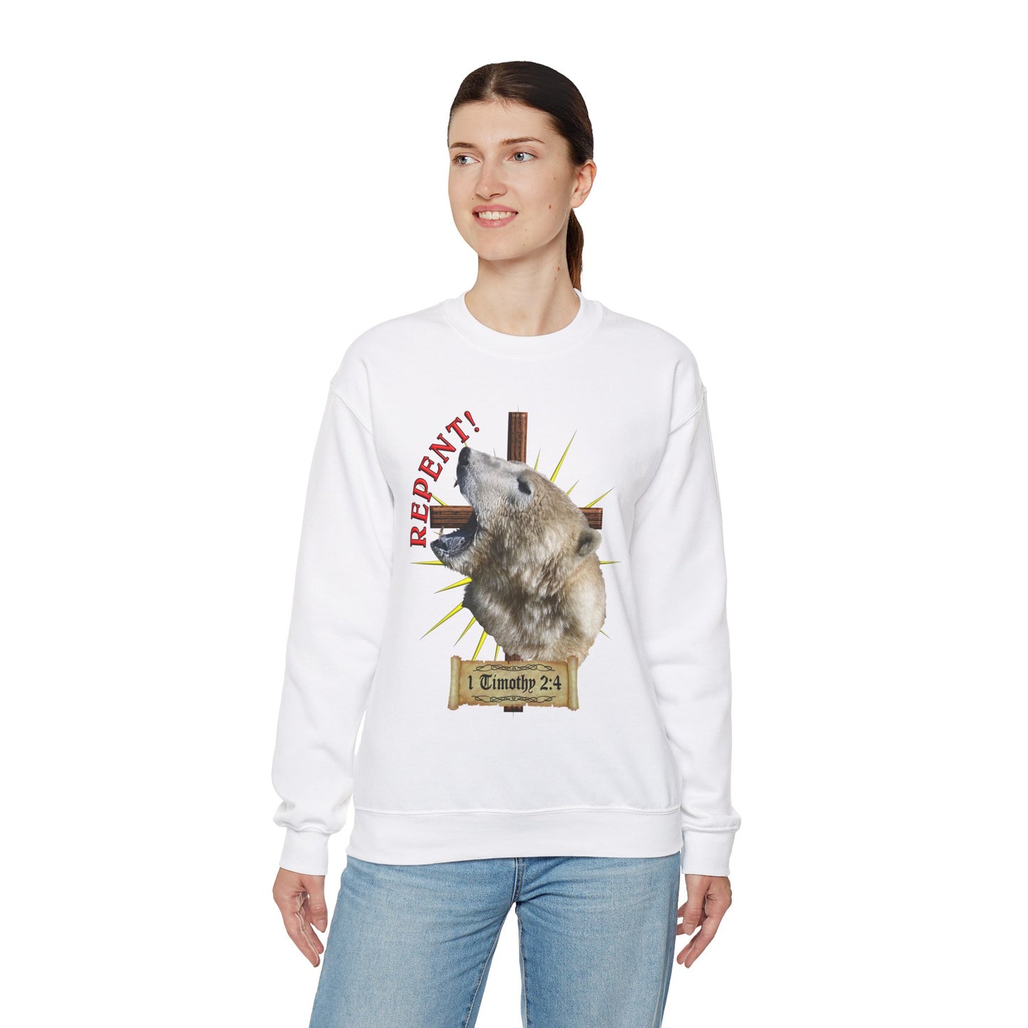 Repent - Polar Bear - Crewneck Sweatshirt