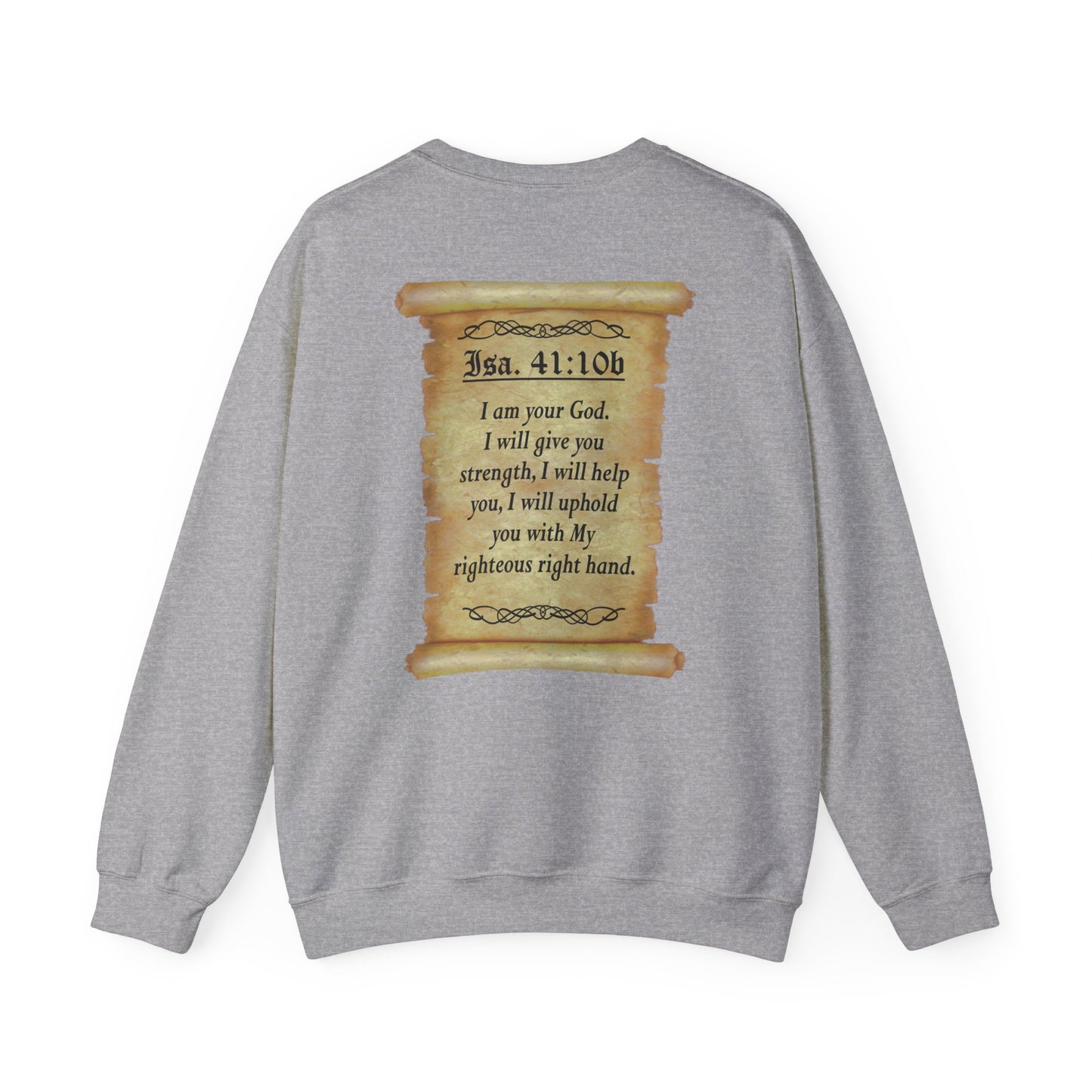 Verses - Isa 41:10b - Crewneck Sweatshirt