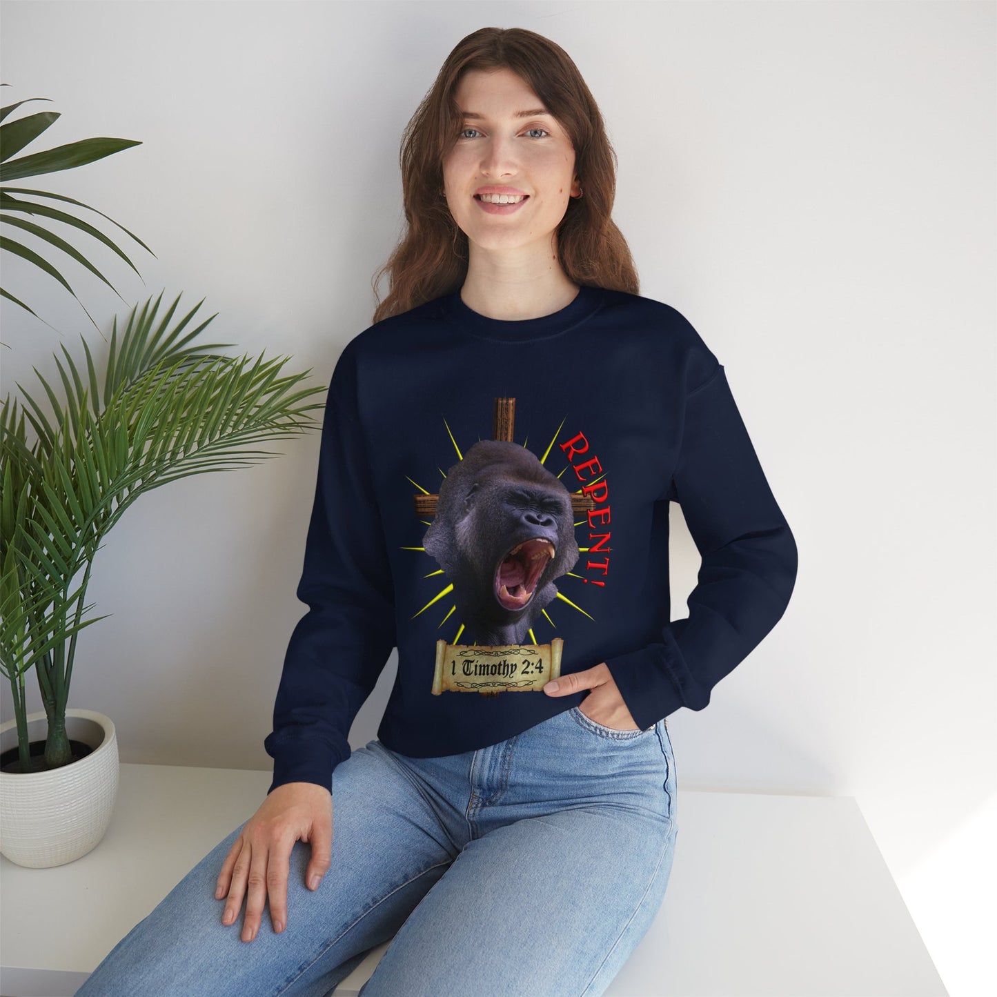 Repent - Gorilla - Crewneck Sweatshirt