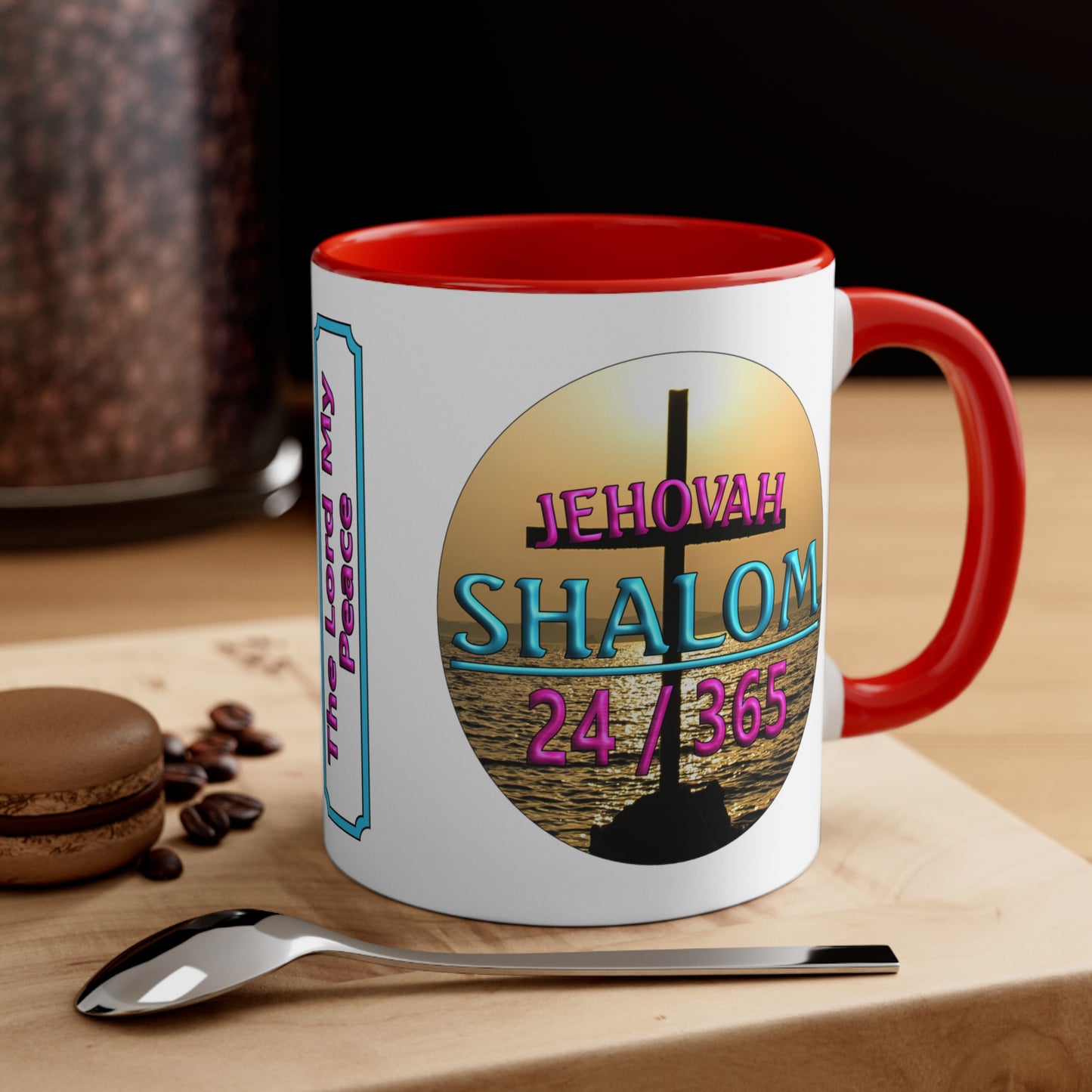 Jehovah Shalom - Accent Coffee Mug, 11oz