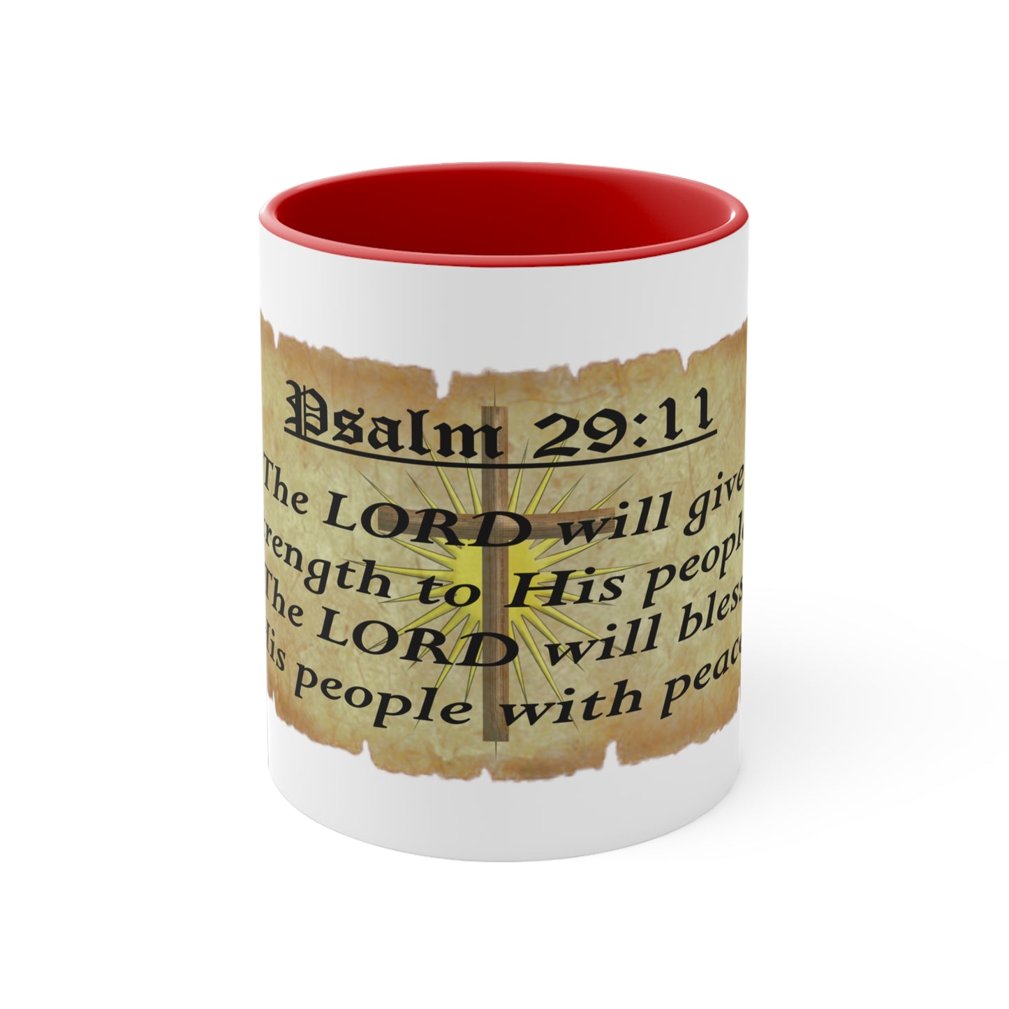 Verses - Psa. 29:11 - Accent Coffee Mug, 11oz