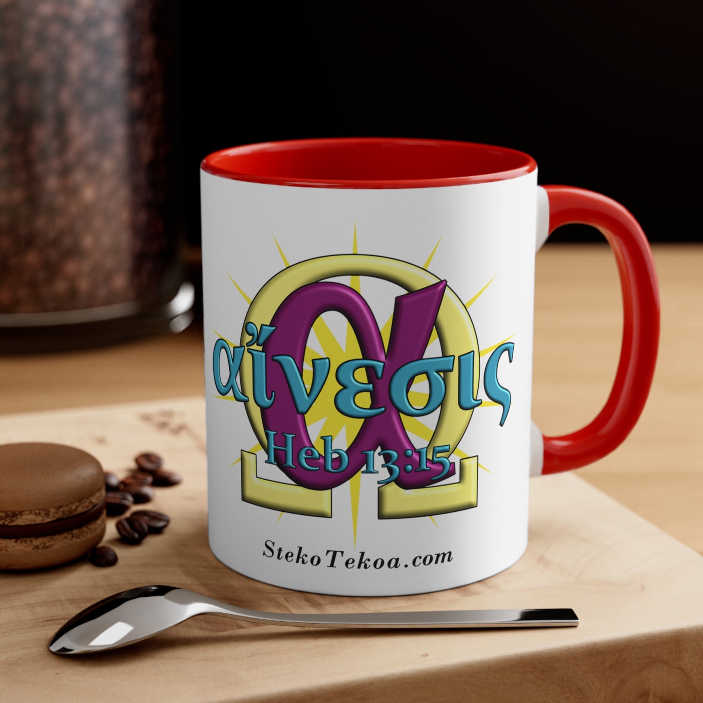 Praise - Peace - Accent Coffee Mug, 11oz