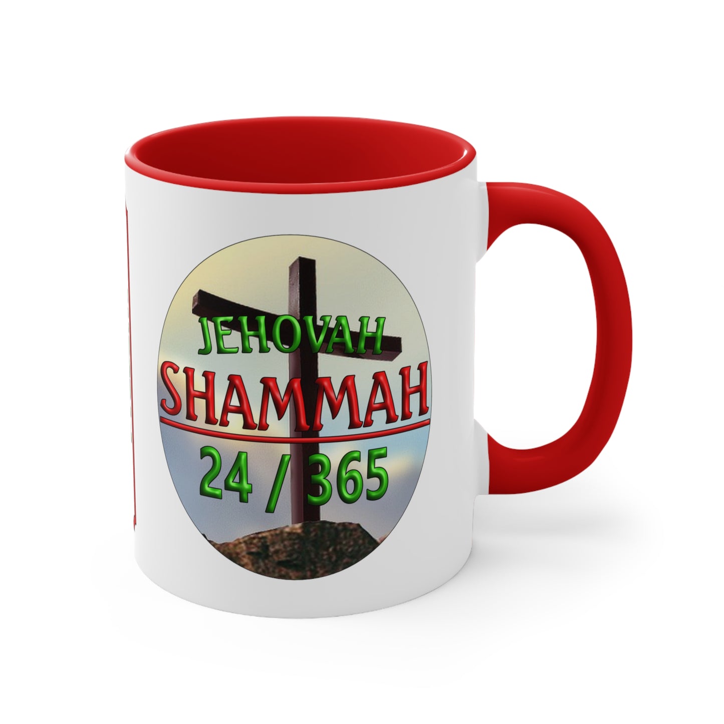 Jehovah Shammah - Accent Coffee Mug, 11oz