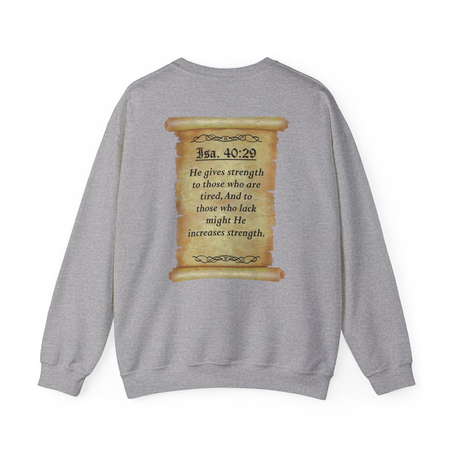 Verses - Isa 40:29 - Crewneck Sweatshirt