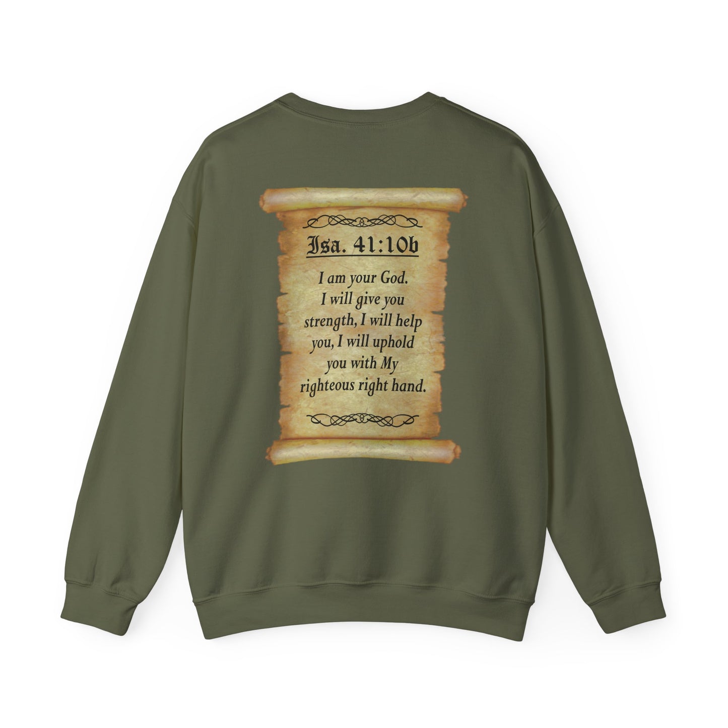 Verses - Isa 41:10b - Crewneck Sweatshirt