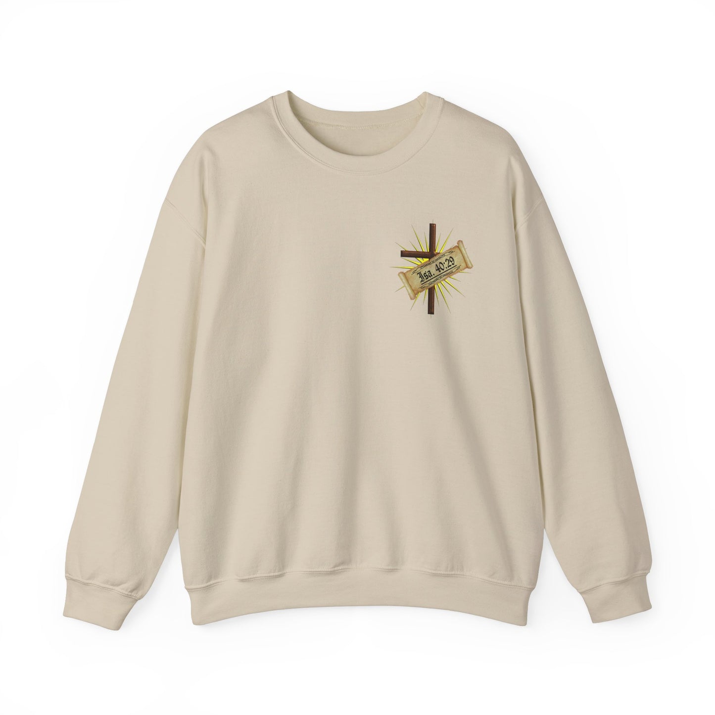 Verses - Isa 40:29 - Crewneck Sweatshirt