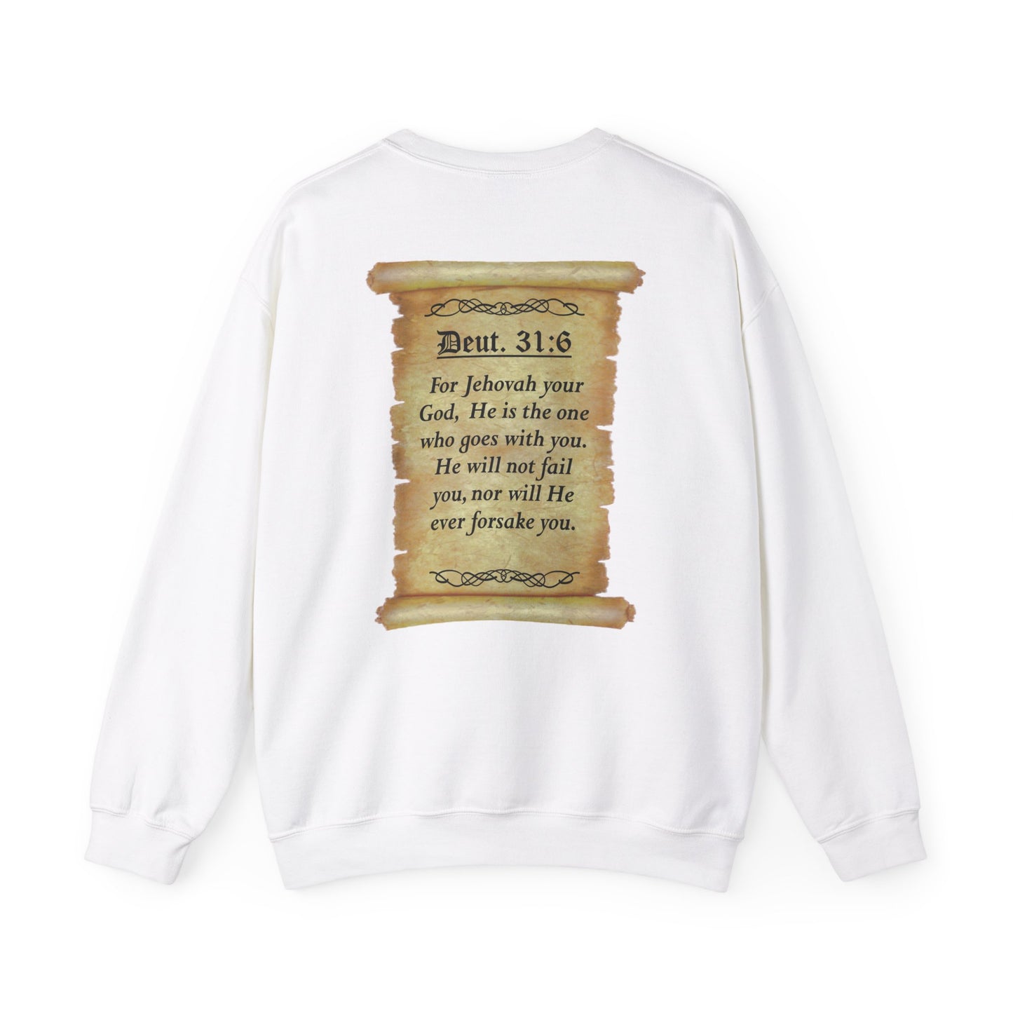 Verses - Deu 31:6 - Crewneck Sweatshirt