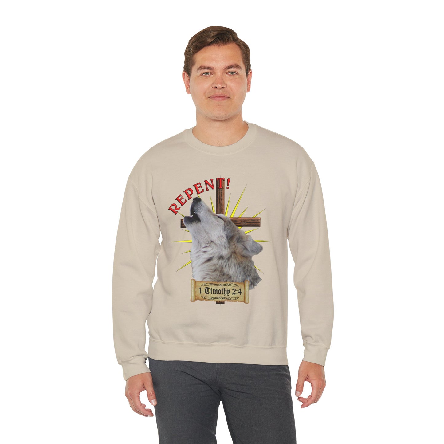 Repent - Wolf - Crewneck Sweatshirt