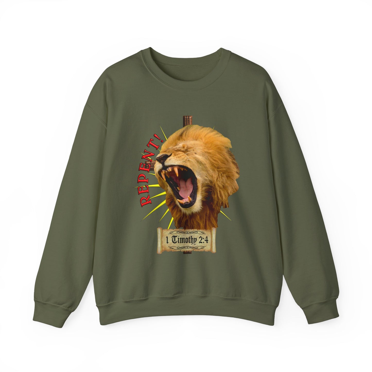 Repent - Lion - Crewneck Sweatshirt