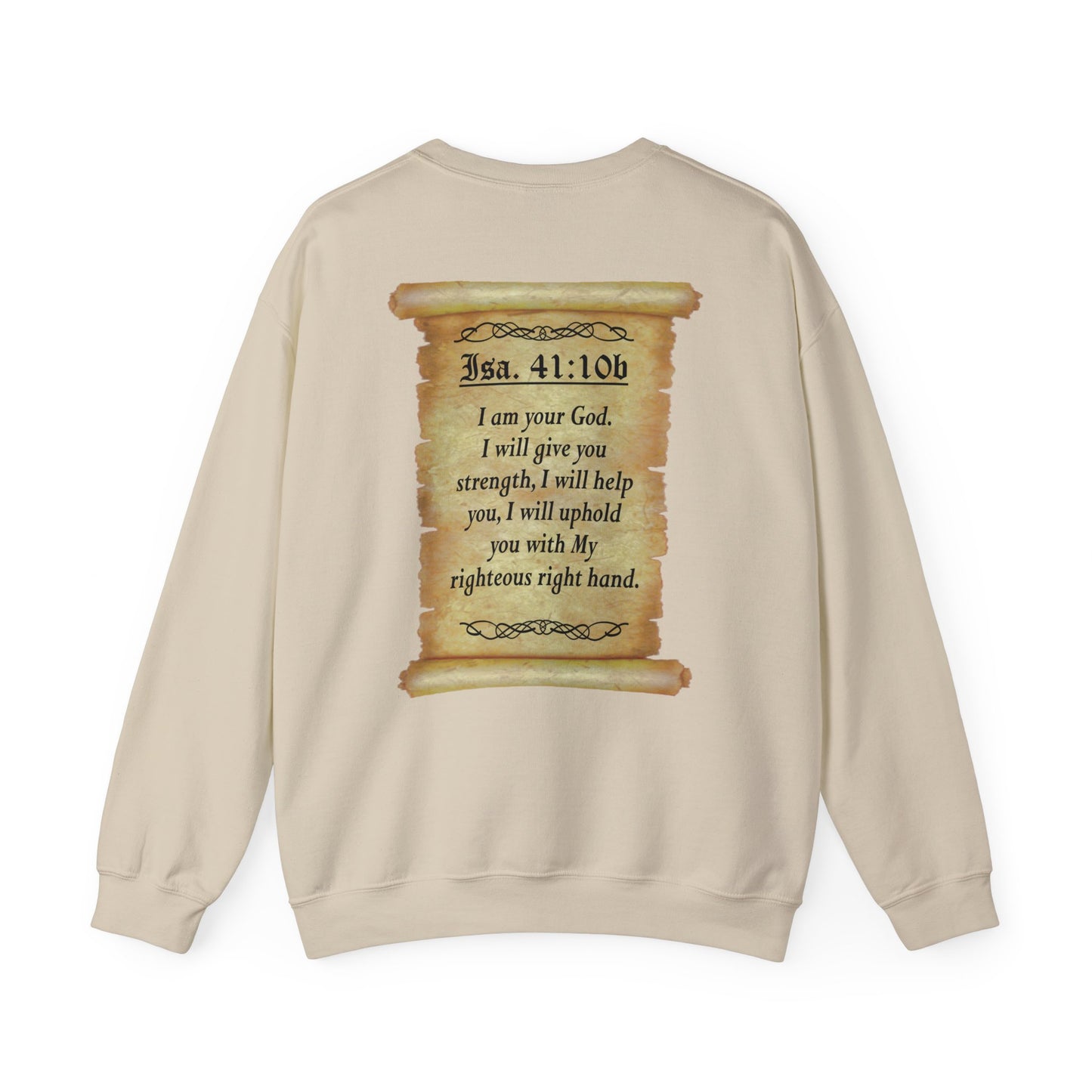 Verses - Isa 41:10b - Crewneck Sweatshirt