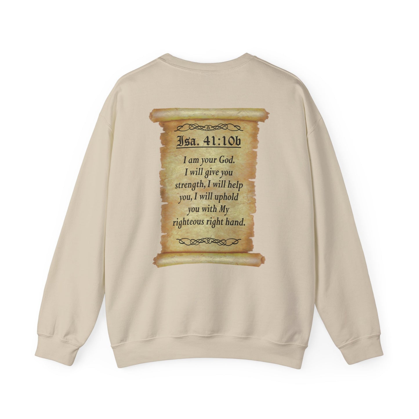 Verses - Isa 41:10b - Crewneck Sweatshirt