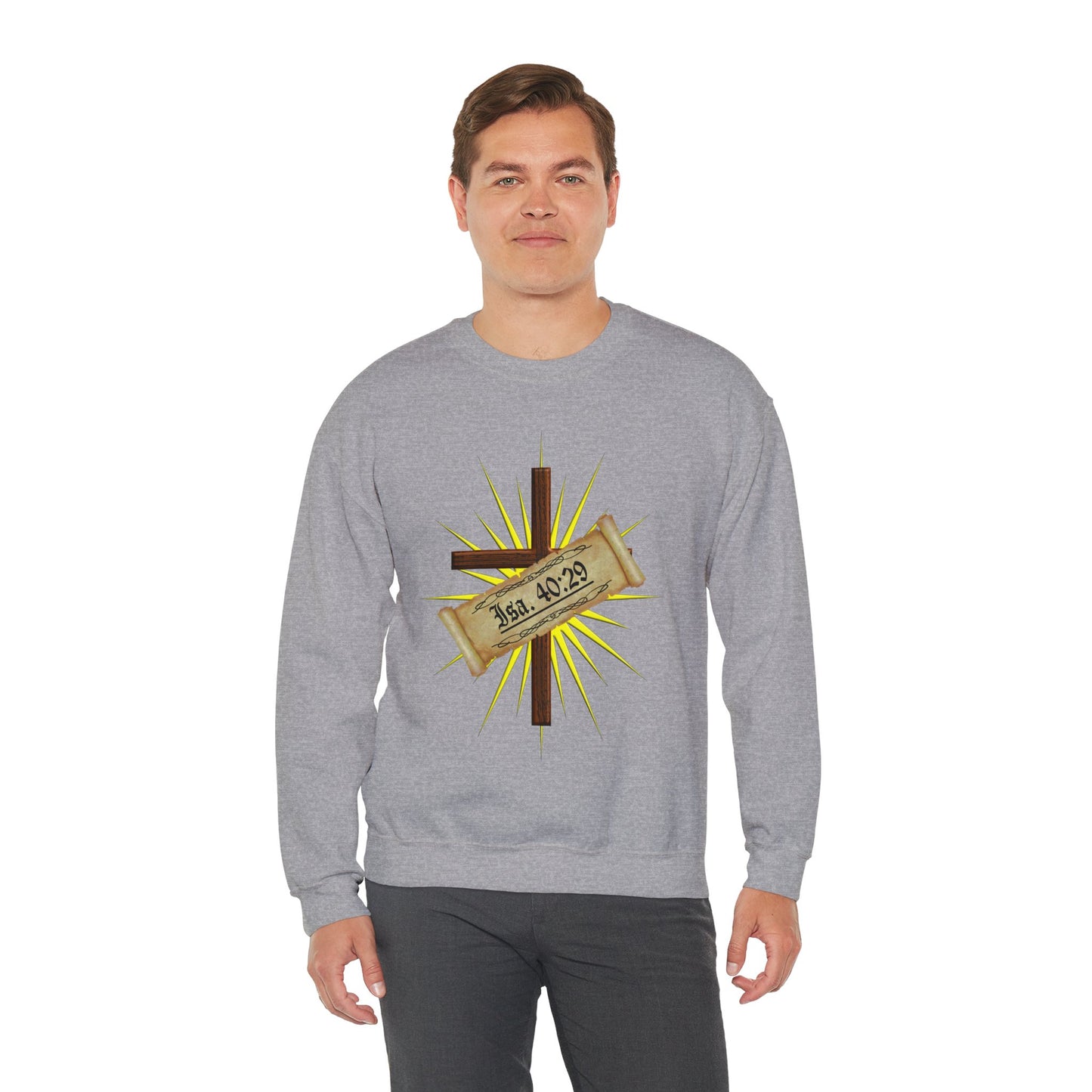 Verses - Isa 40:29 - Crewneck Sweatshirt