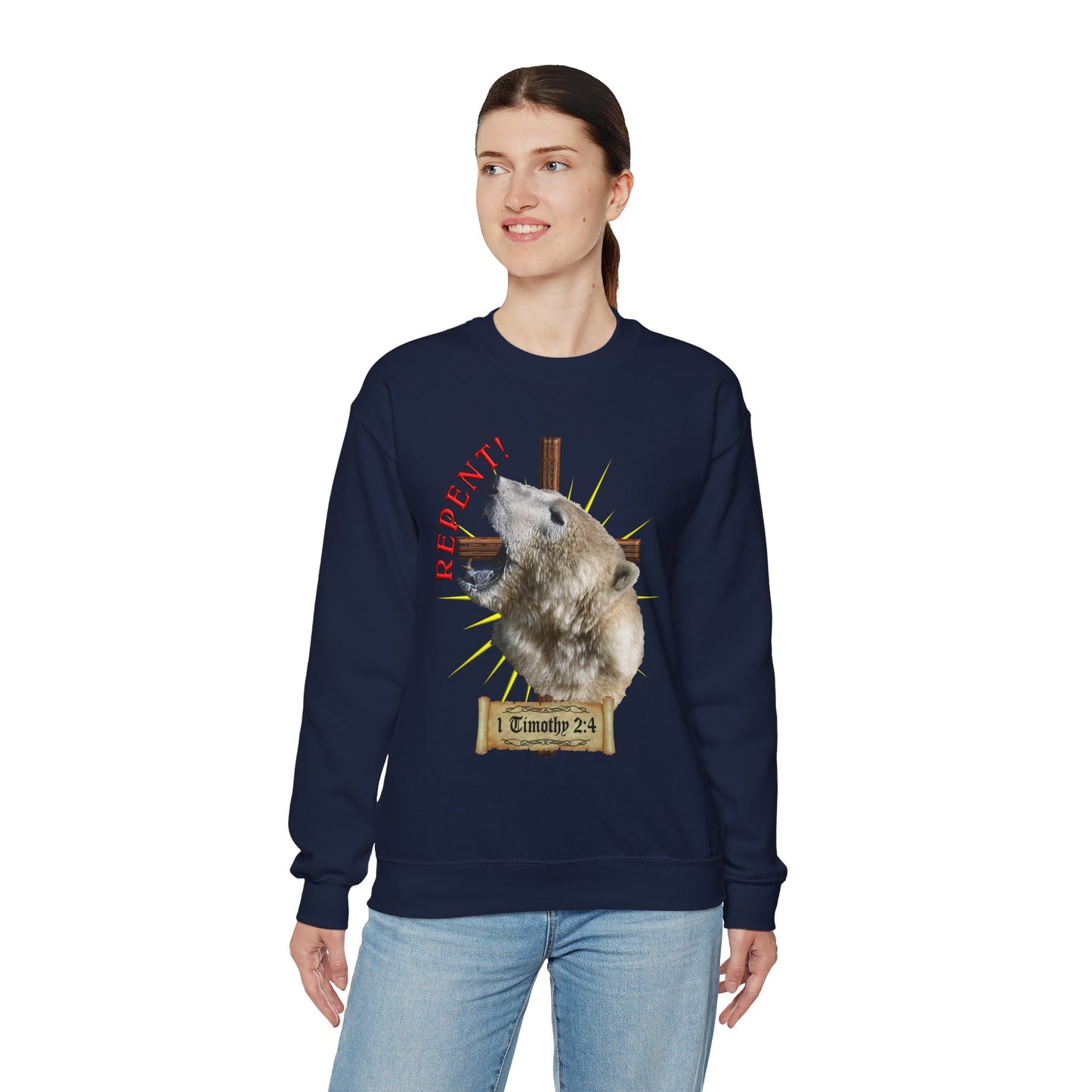 Repent - Polar Bear - Crewneck Sweatshirt