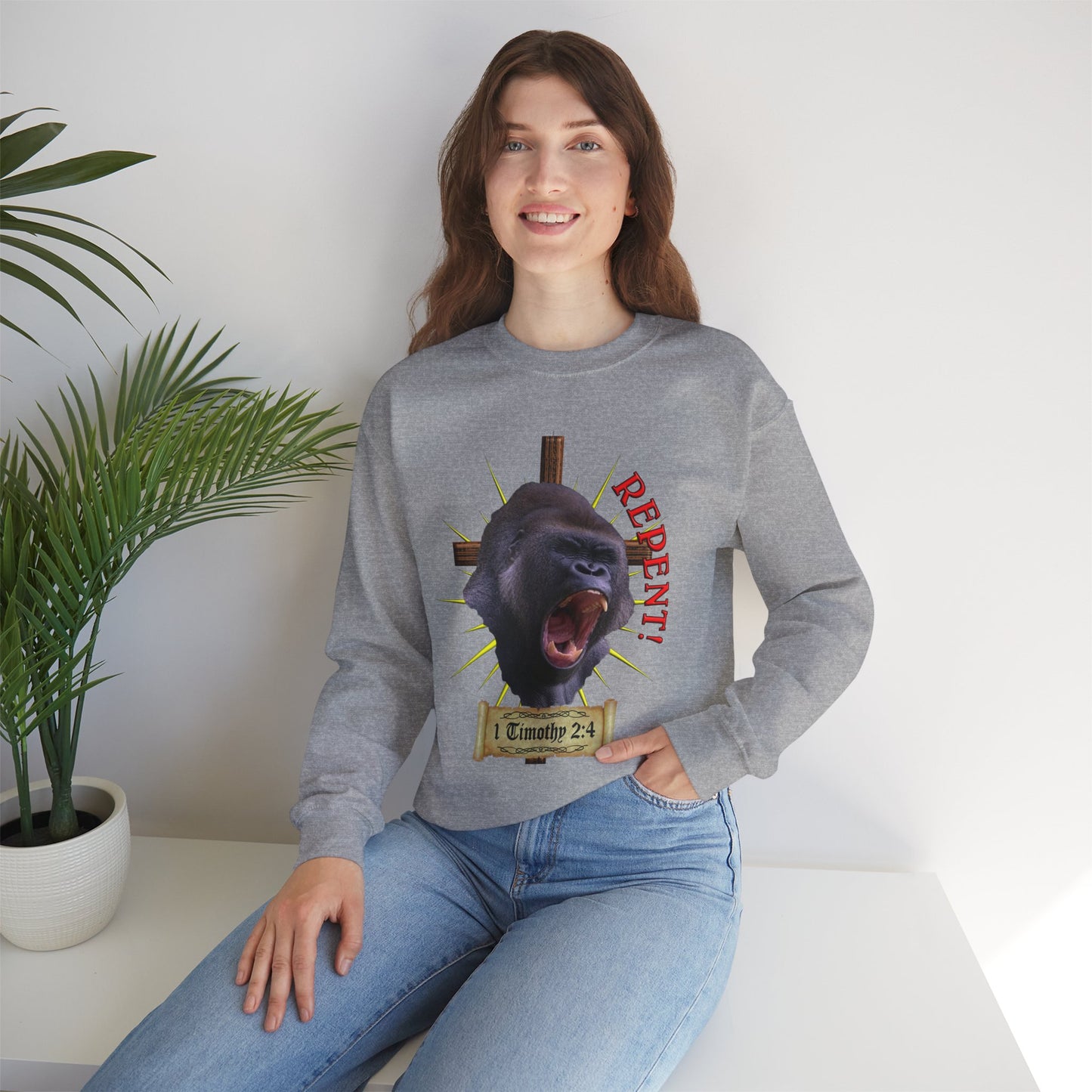 Repent - Gorilla - Crewneck Sweatshirt