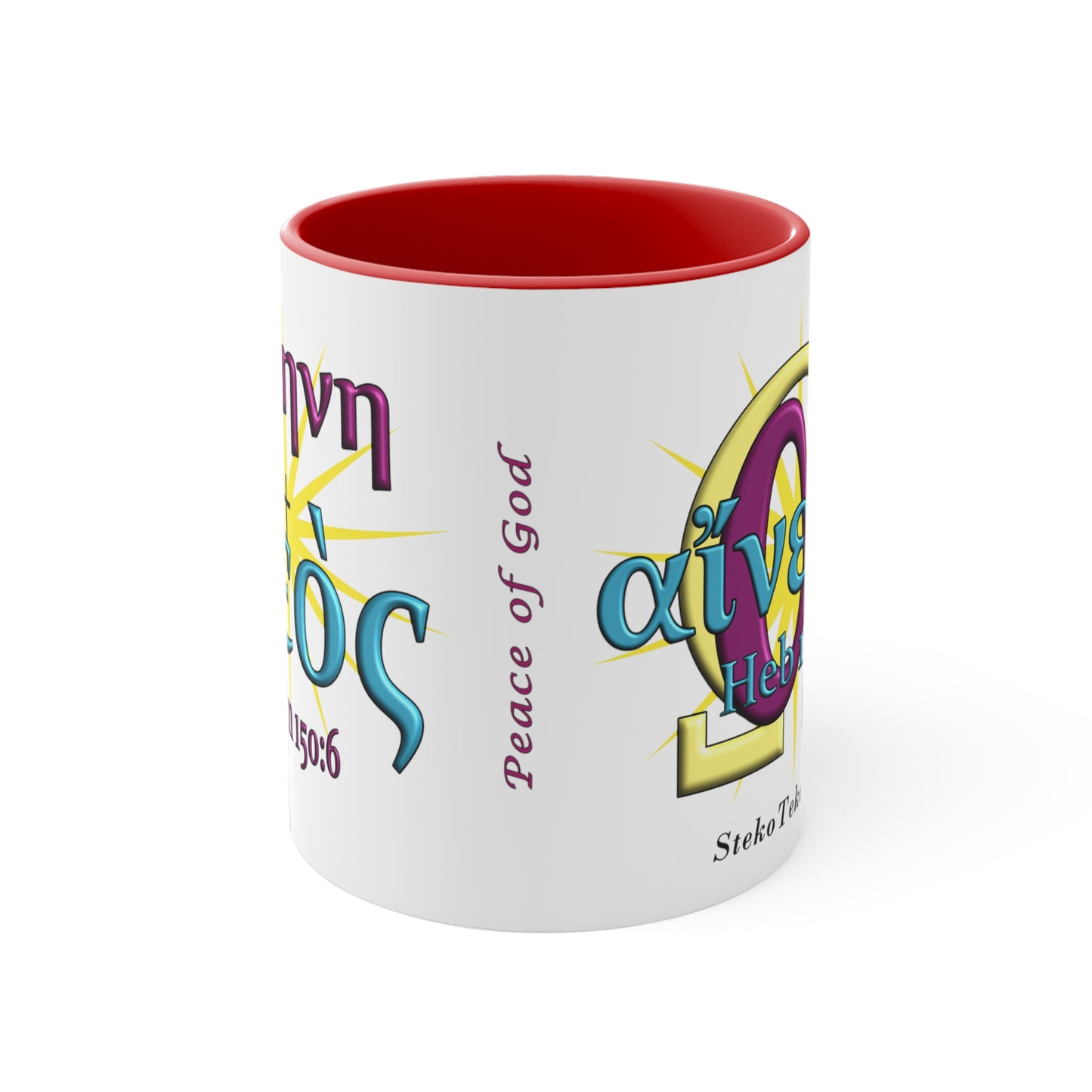 Praise - Peace - Accent Coffee Mug, 11oz