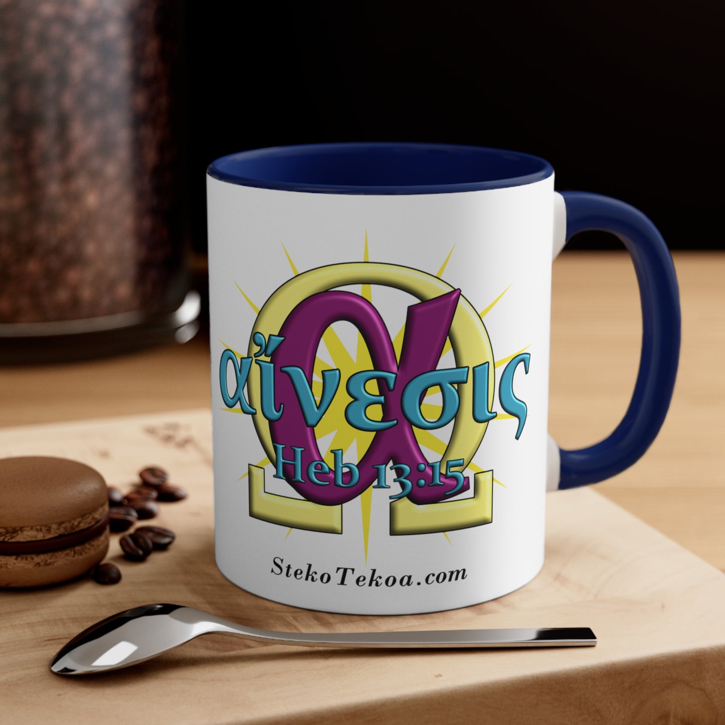 Praise - Peace - Accent Coffee Mug, 11oz