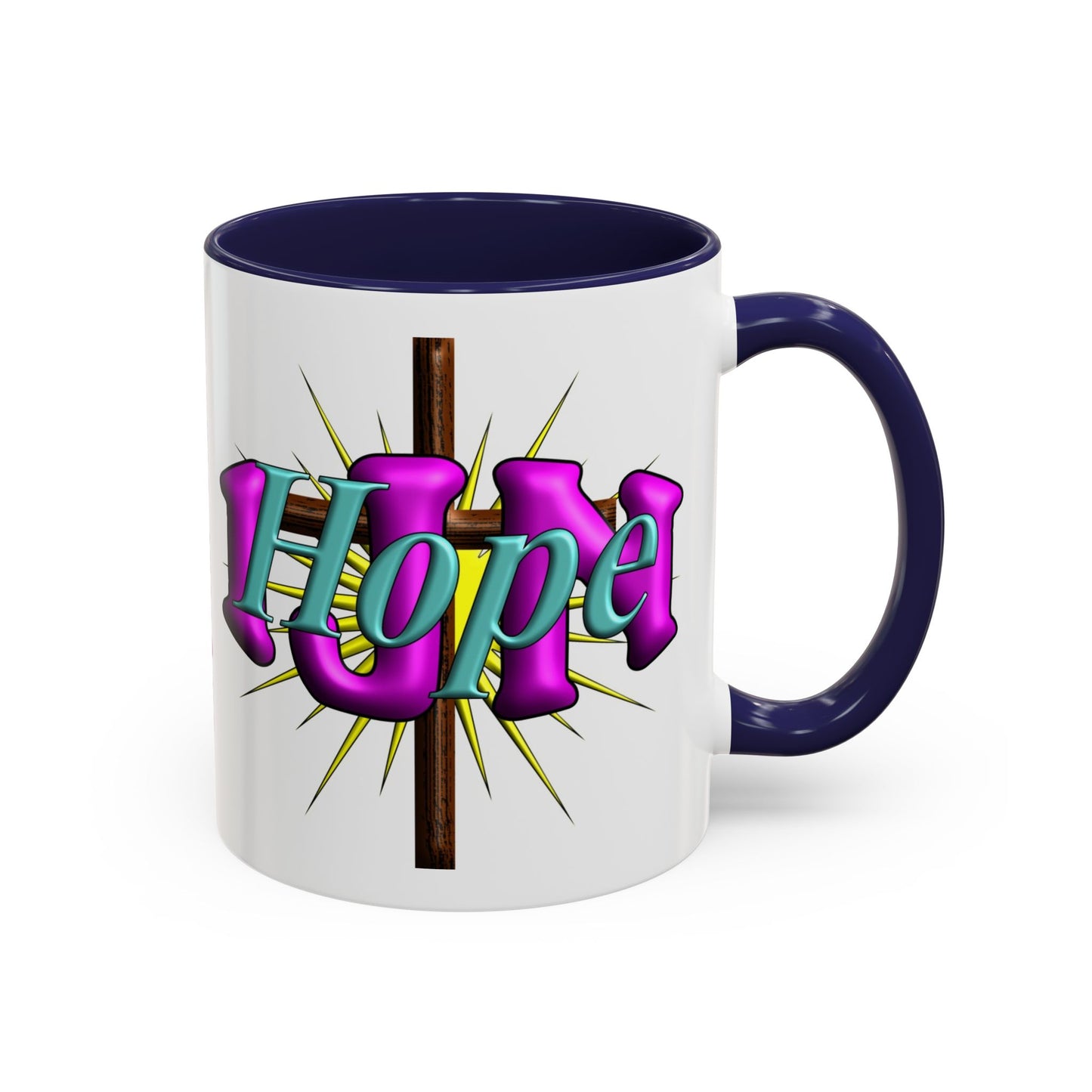 In Jesus Name - Hope - Accent Coffee Mug, 11oz