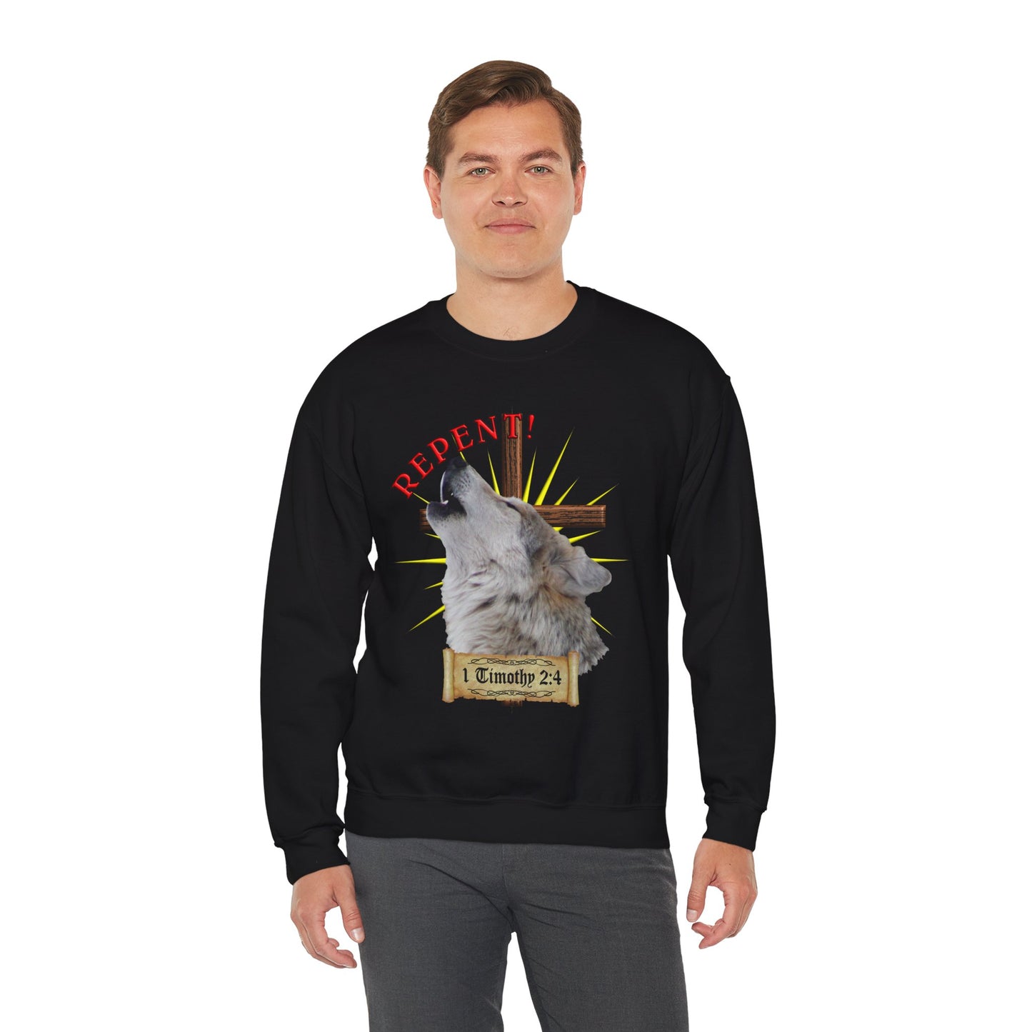 Repent - Wolf - Crewneck Sweatshirt